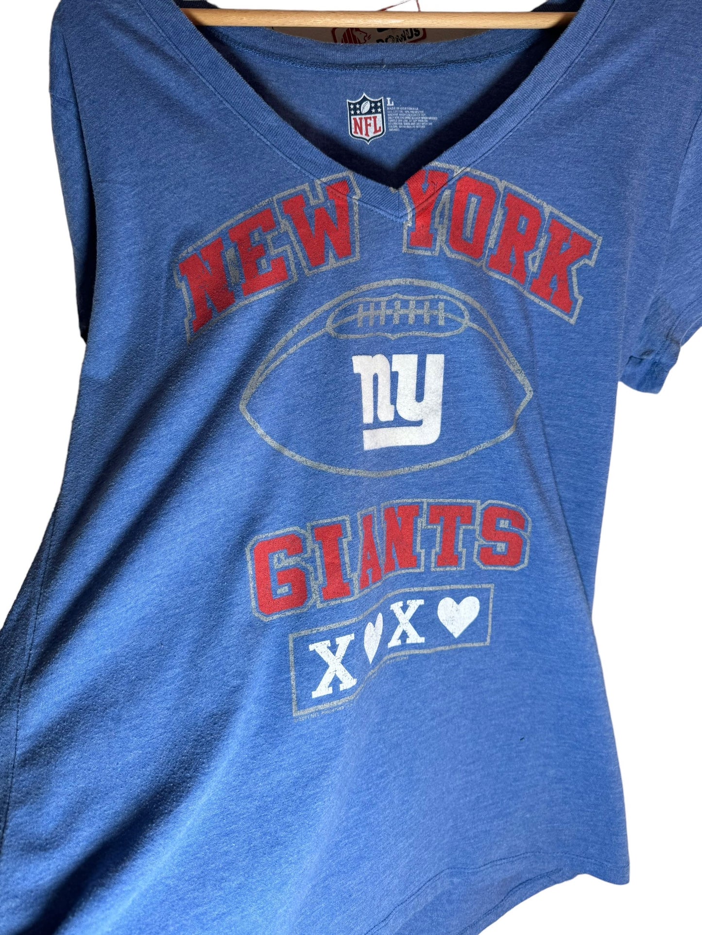 T-shirt vintage NFL scollo a V (L)