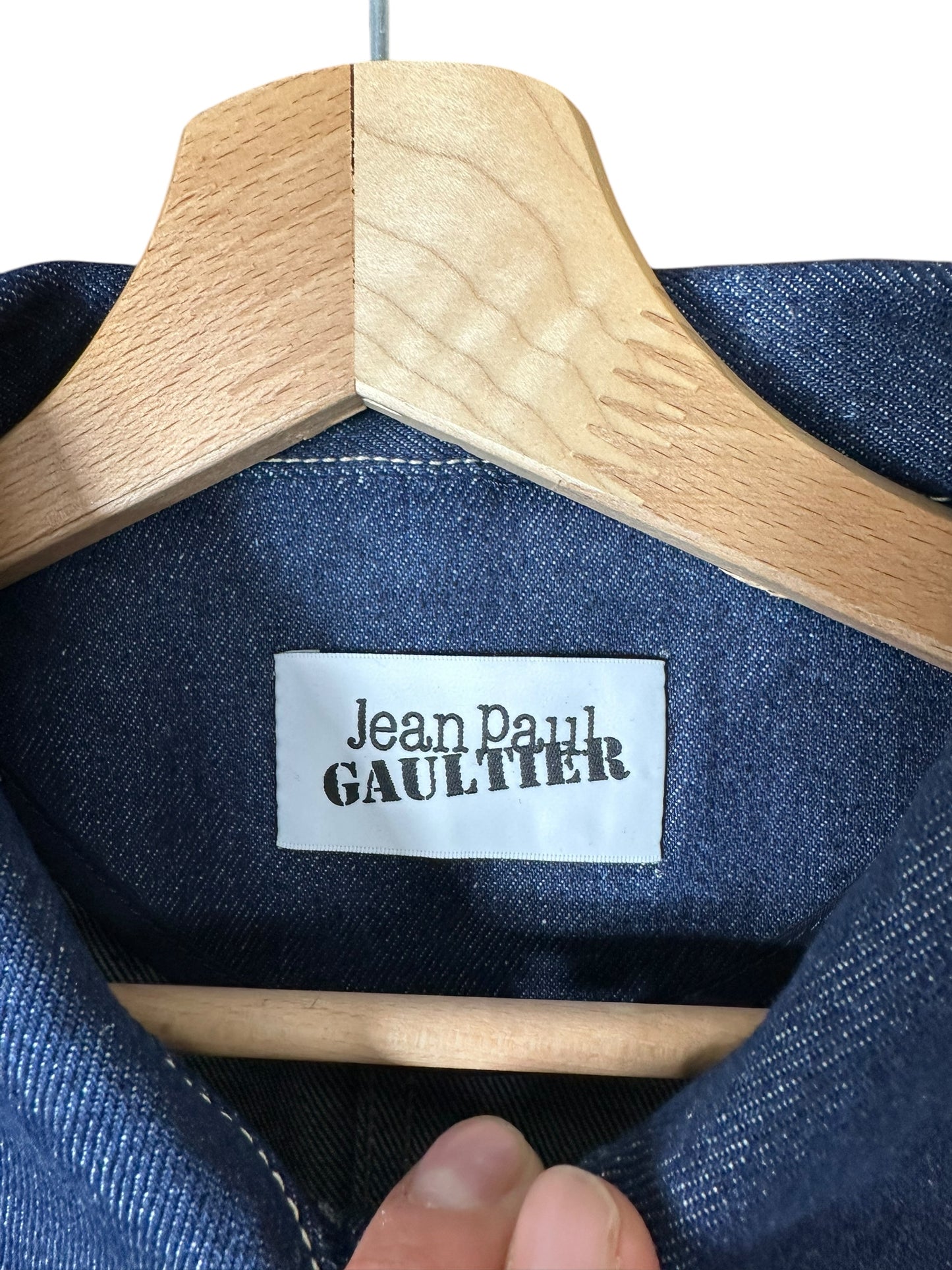 Jean Paul Gaultier giacca in denim crop (XS)