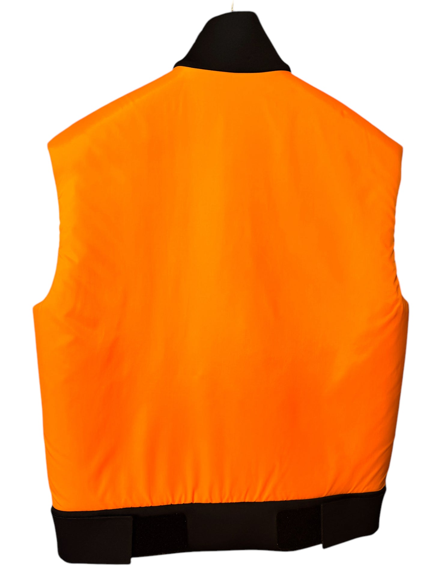 Gilet Donna Prada Arancione in Nylon Imbottito