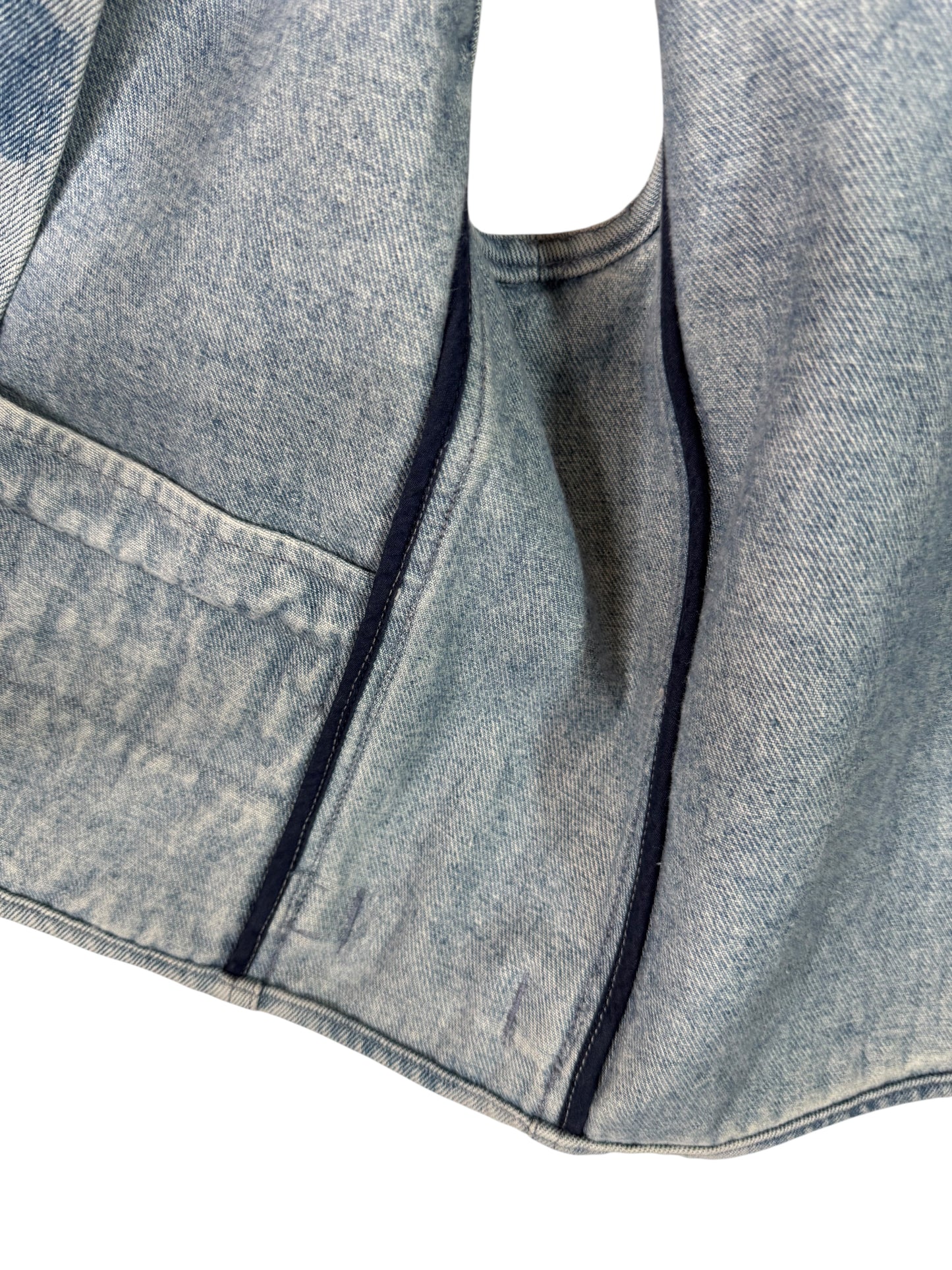 Versace Gilet Uomo in Denim Azzurro con Dettagli Medusa – Taglia 48 IT