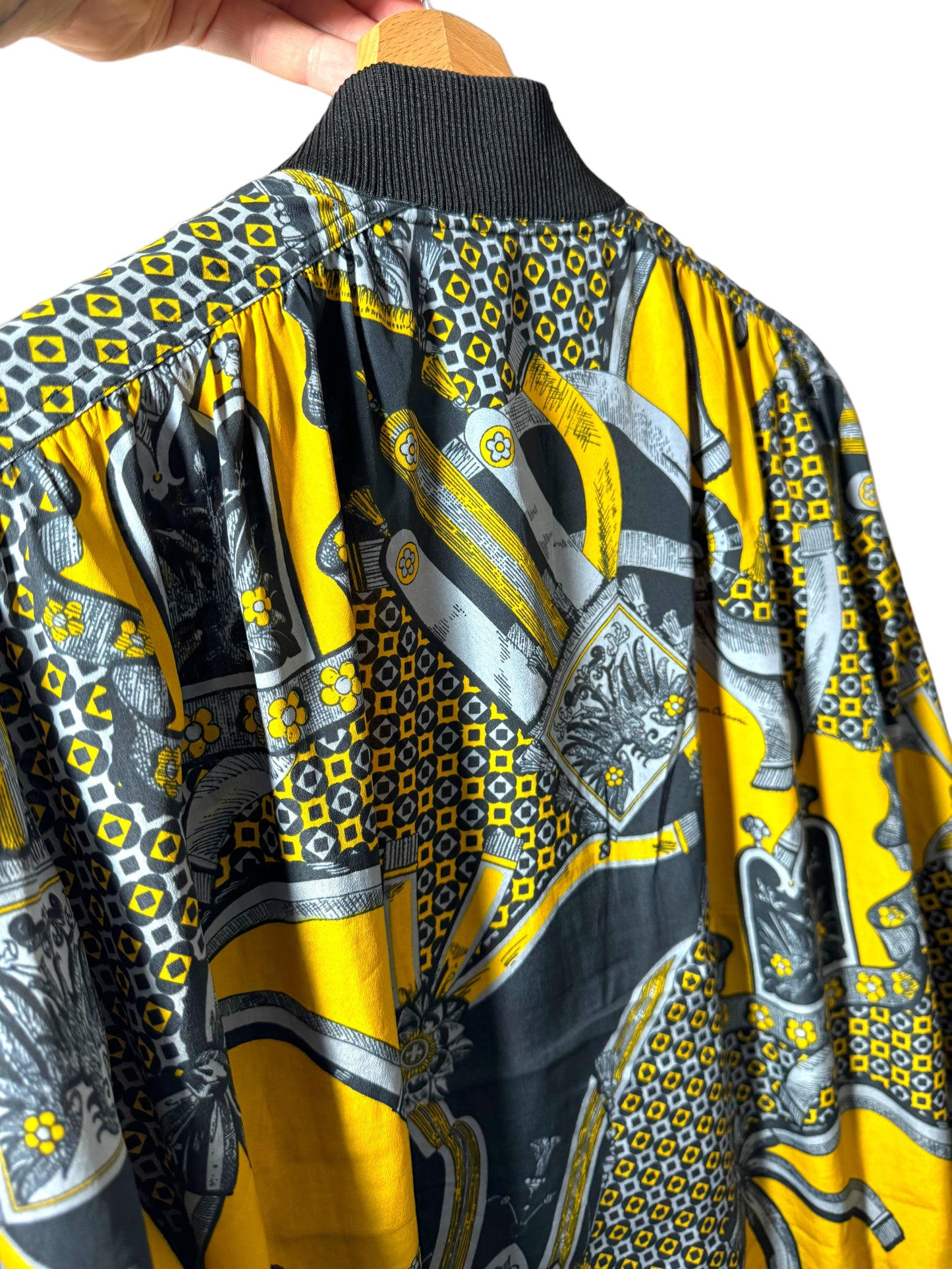 Bomber leggero vintage stampato (L)
