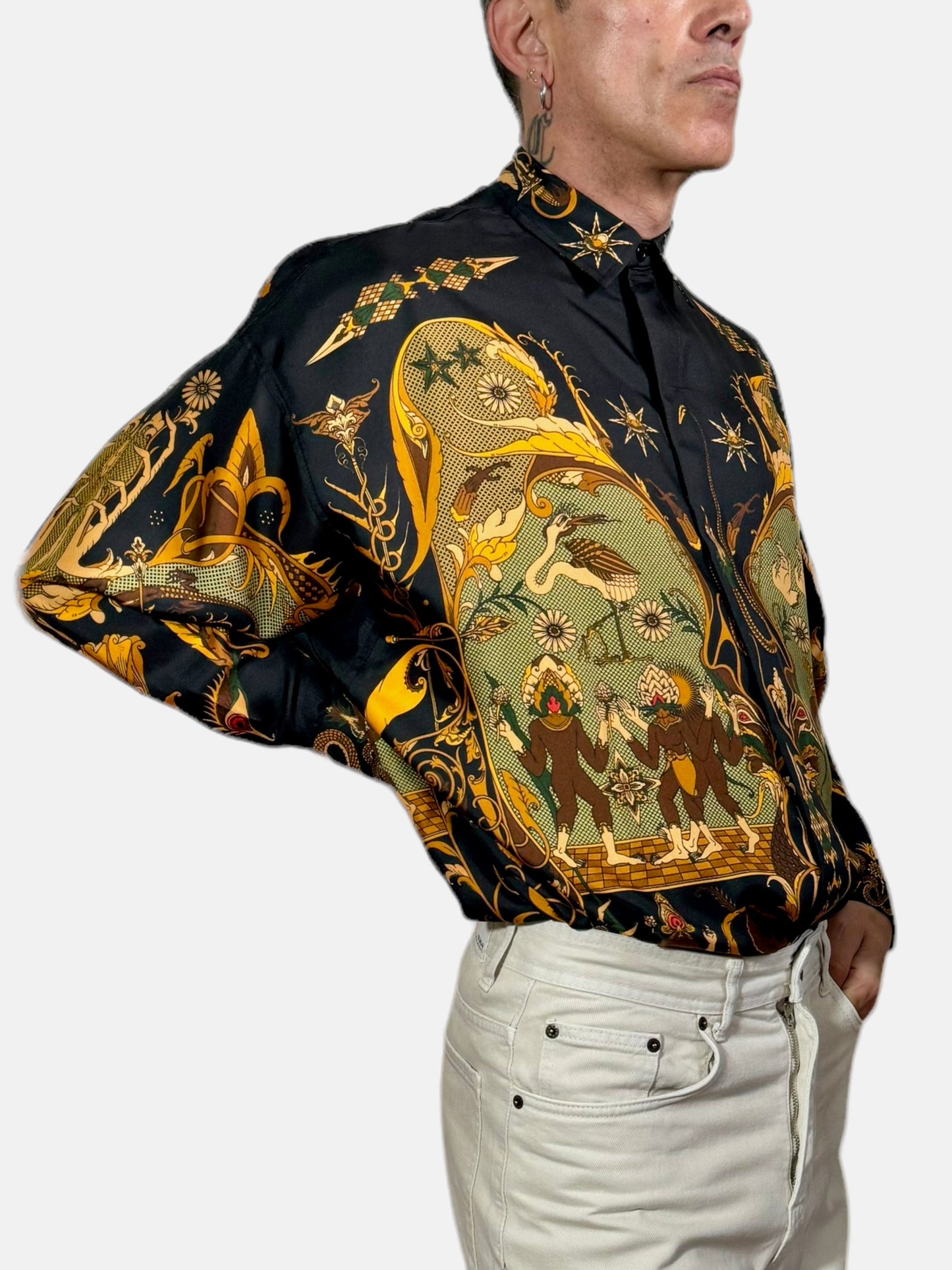 Camicia Fractal in seta