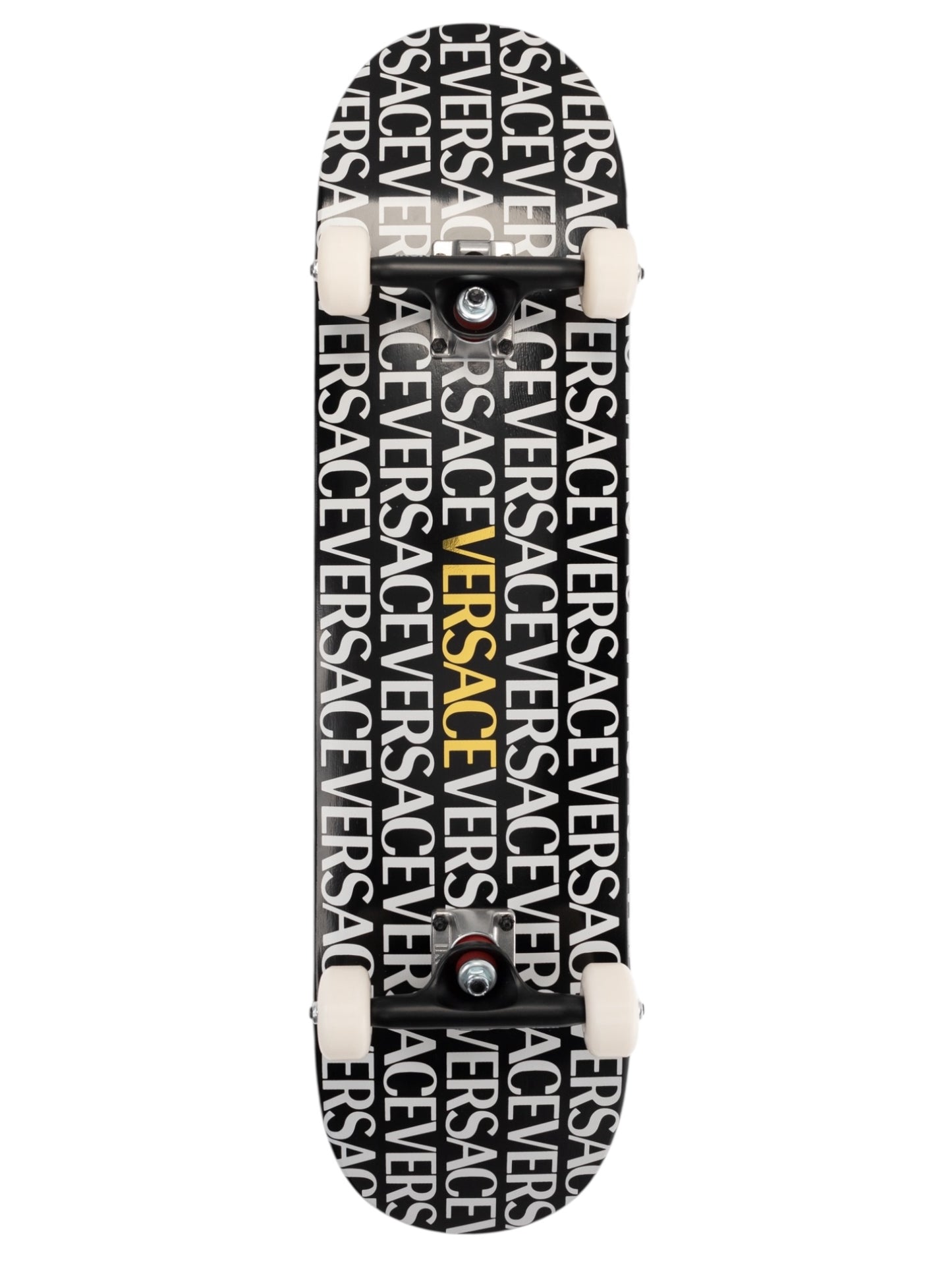 Versace Skateboard Set con Tavola Logo Repeat, Ruote e Custodia