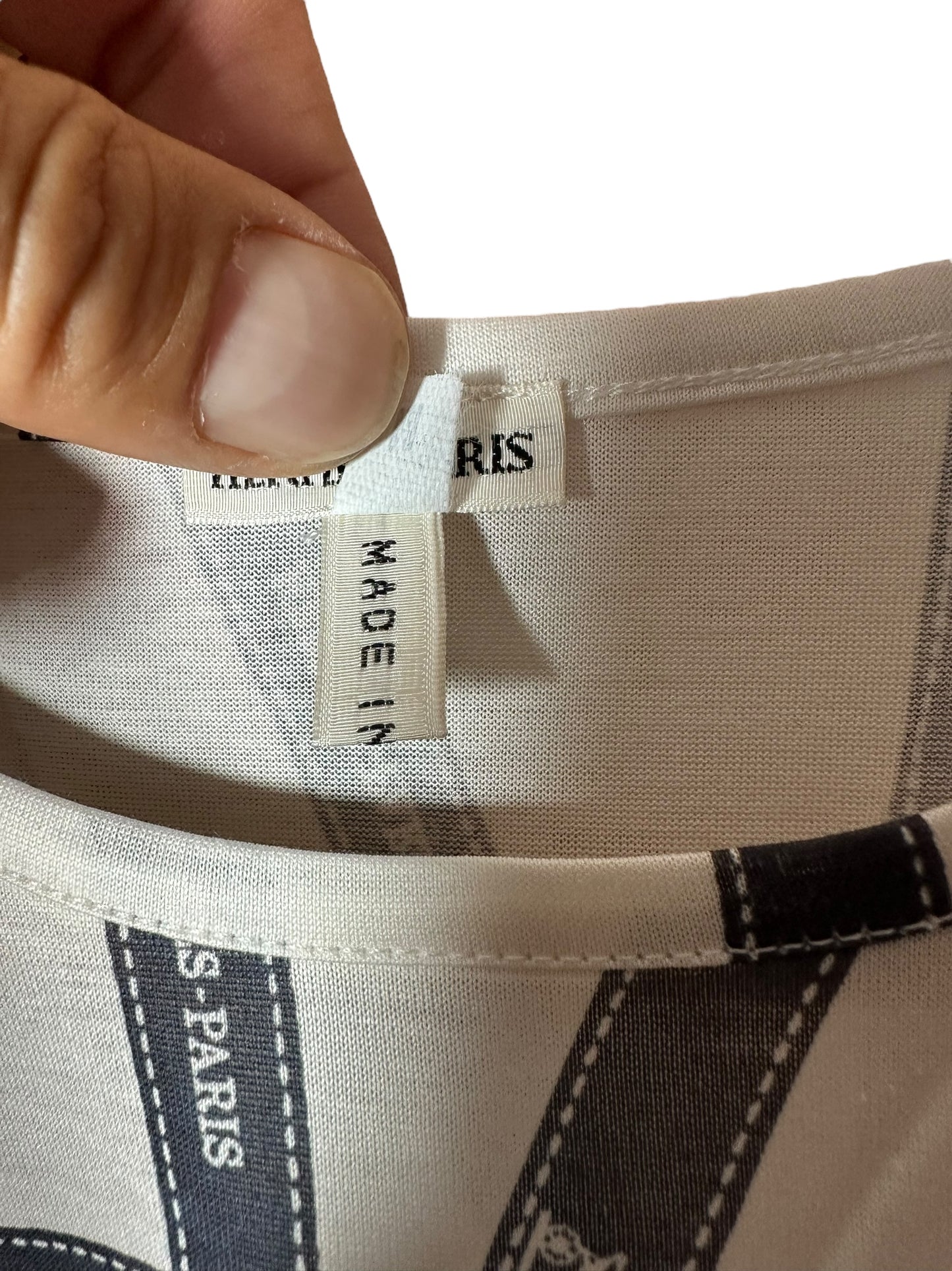 Hermès t-shirt vintage a maniche lunghe (M)