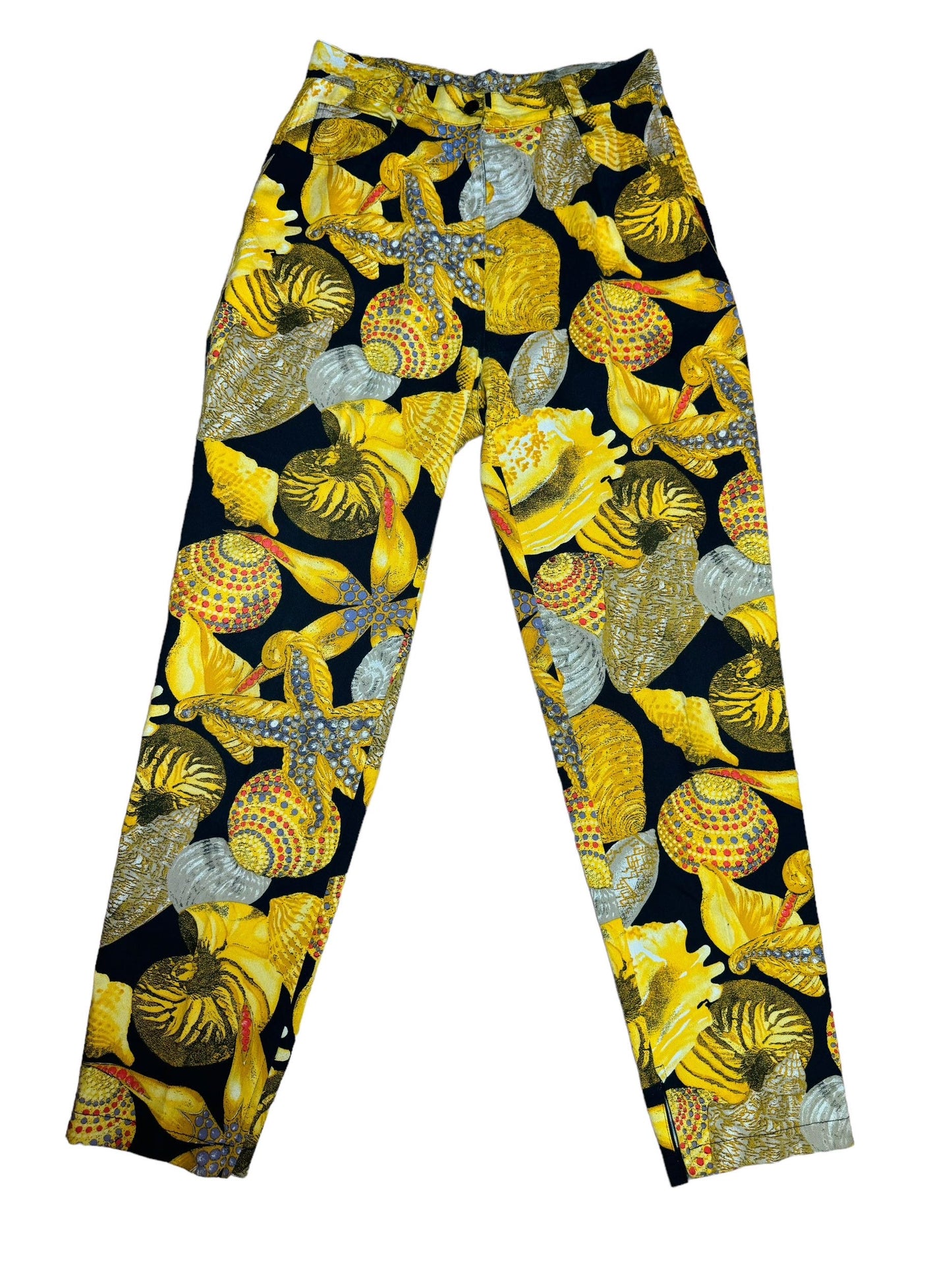 Gianni Versacd Linea ISTANTE pantaloni In Cotone Stampato