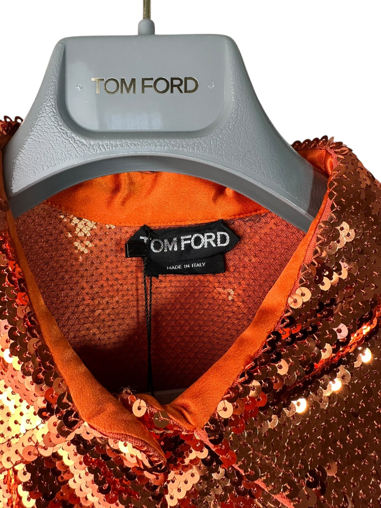 Tom Ford camicia in paillettes (L)
