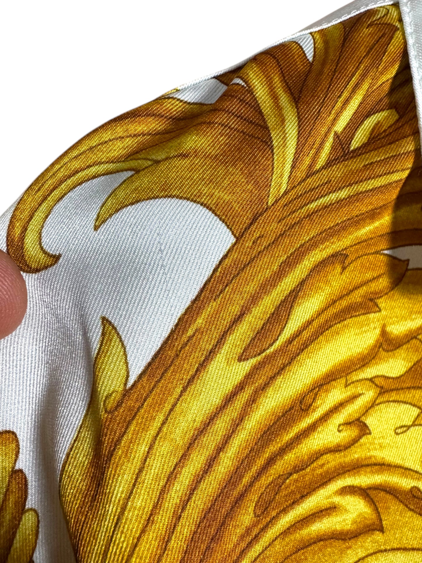 Versace Camicia Crop Donna - Heritage Barocco Oro/Bianco (it36)