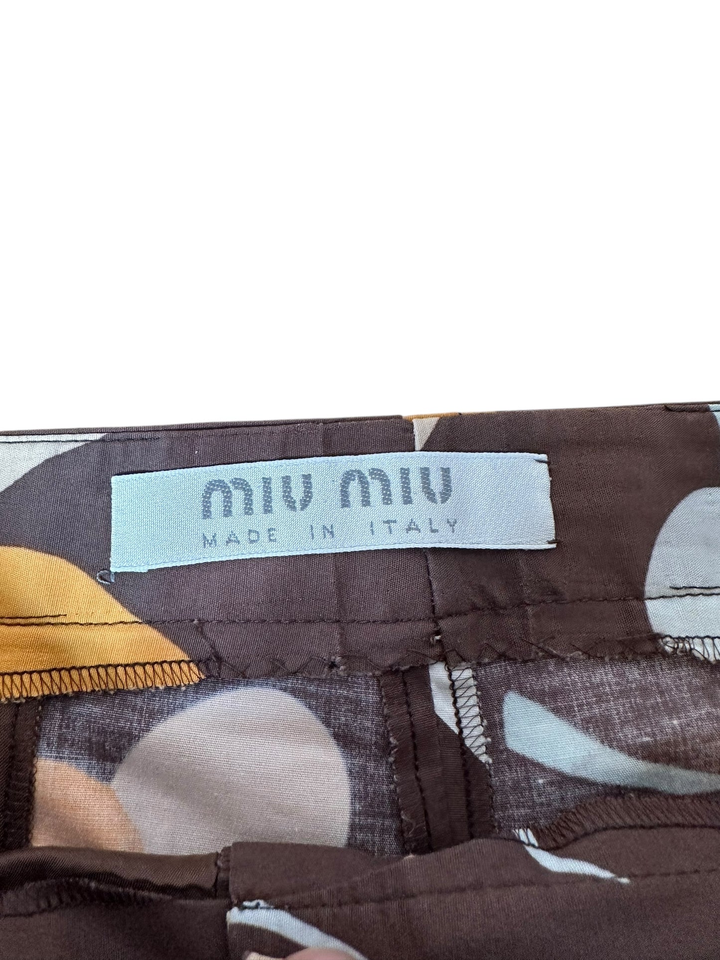 Miu Miu pantaloni vintage stampati (S)