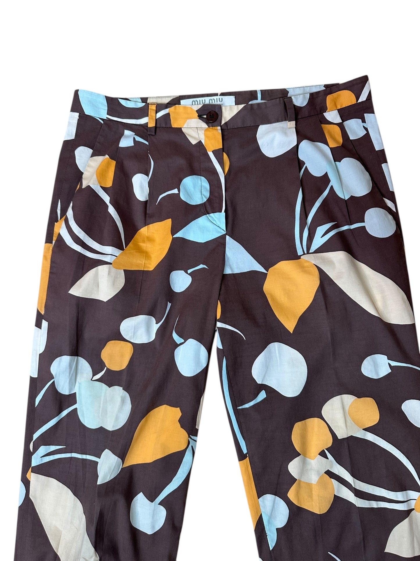 Miu Miu pantaloni vintage stampati (S)