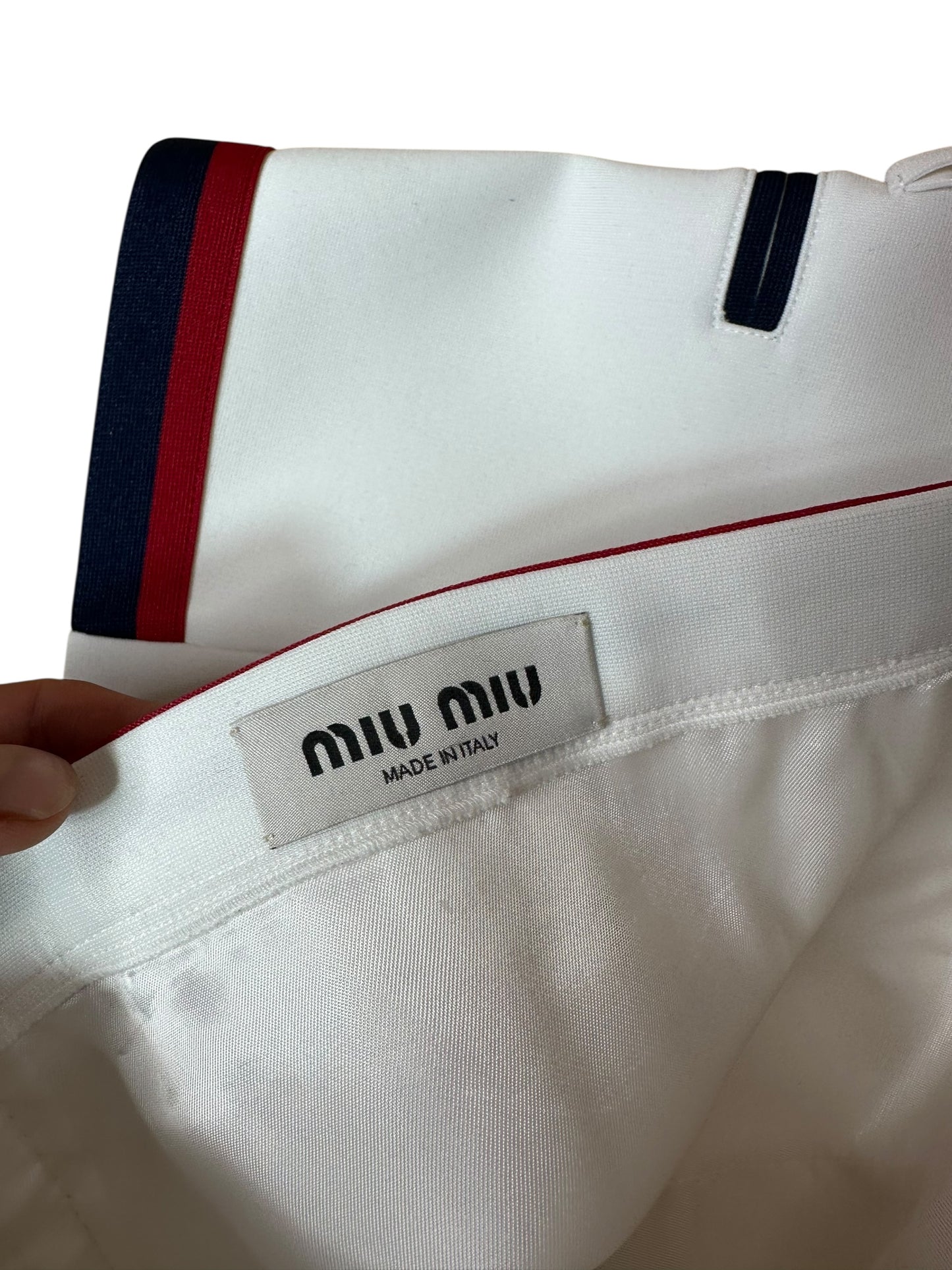 Miu Miu mini gonna a pieghe (XS)