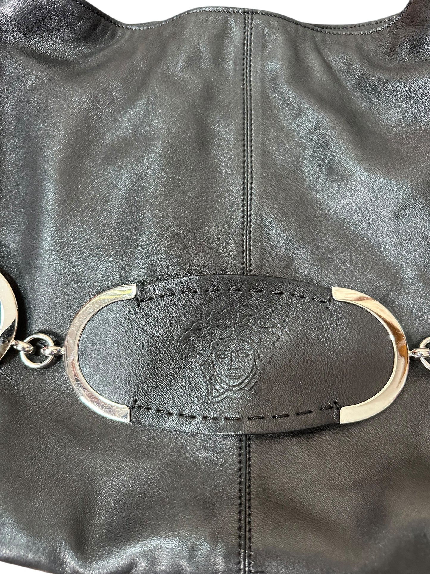 Versace borsa hobo in pelle