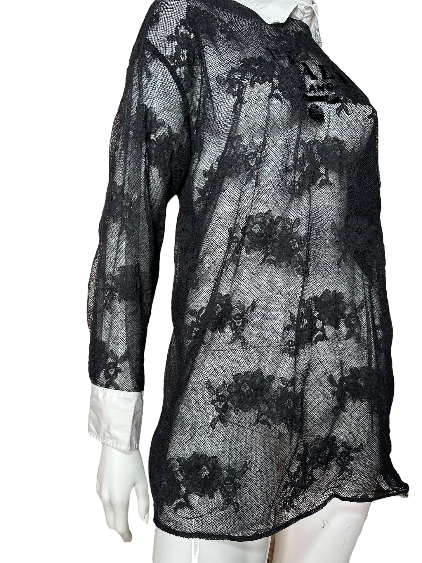 Prada maglia oversize in pizzo