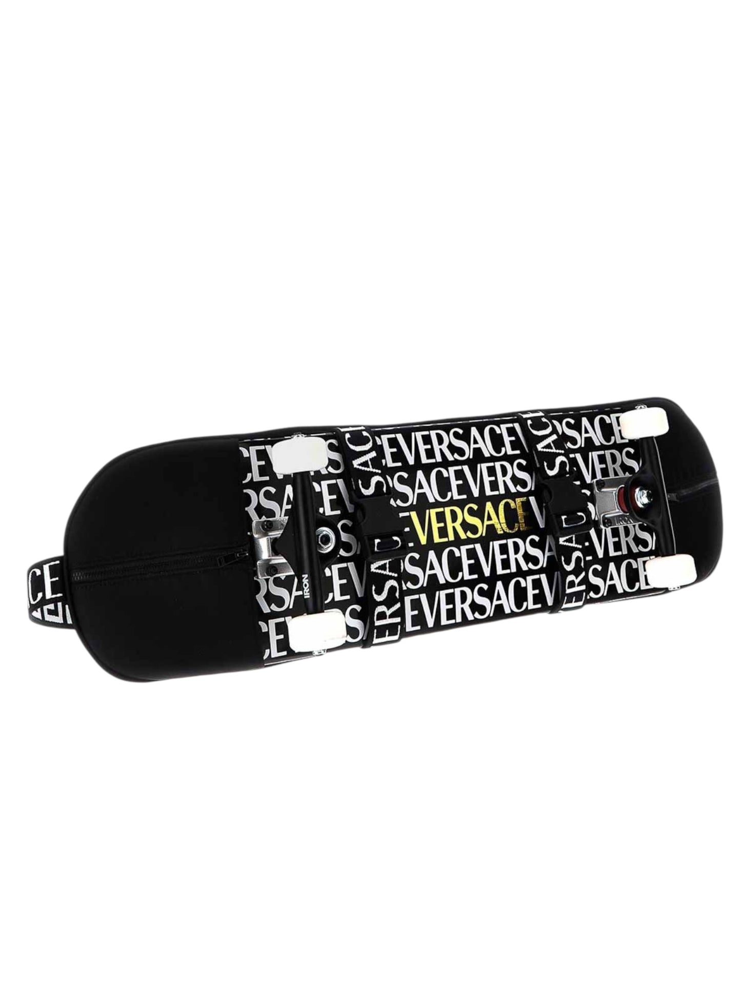 Versace Skateboard Set con Tavola Logo Repeat, Ruote e Custodia