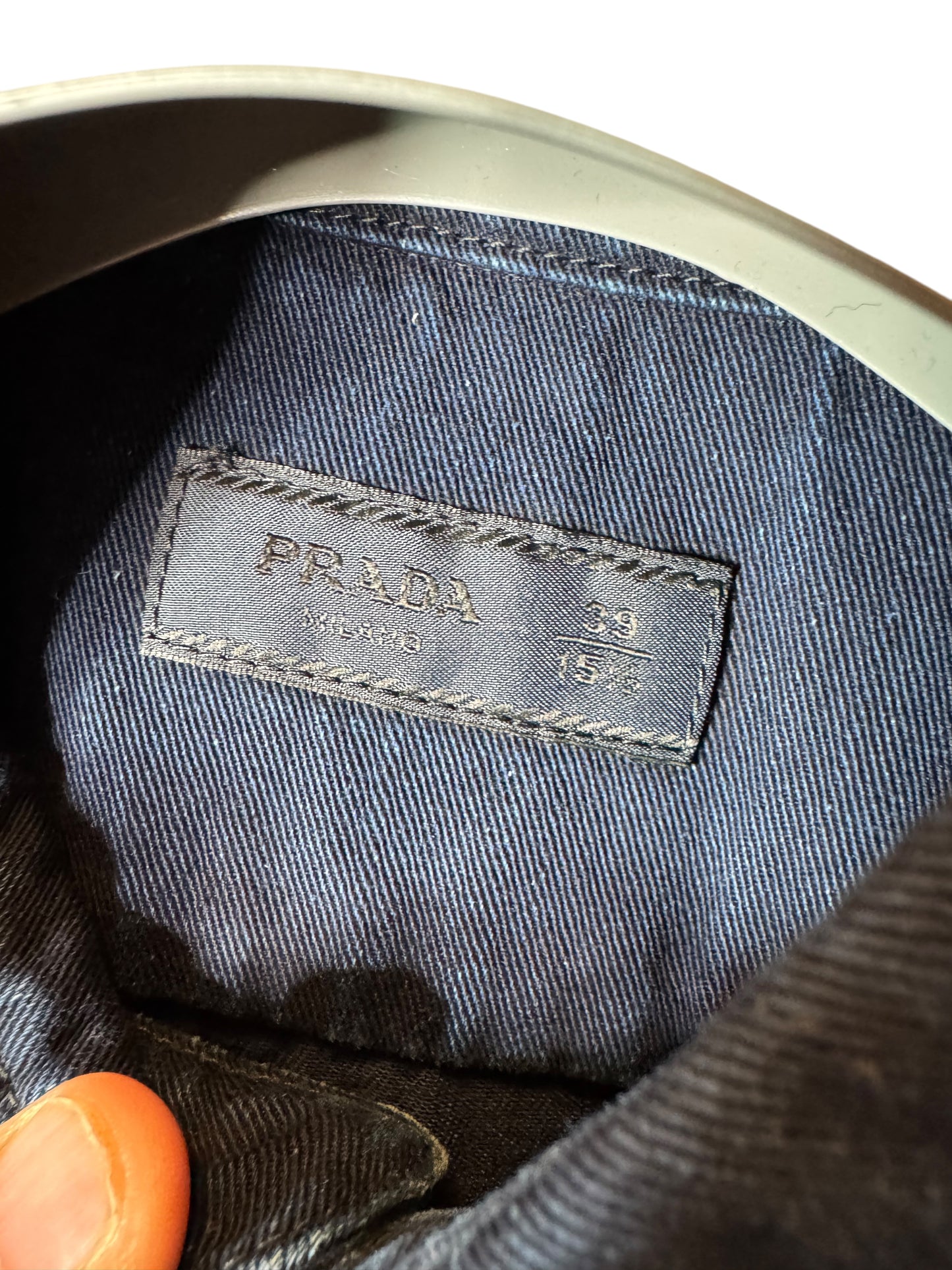 Camicia Prada Uomo Denim Blu 100% Cotone Taglia 39