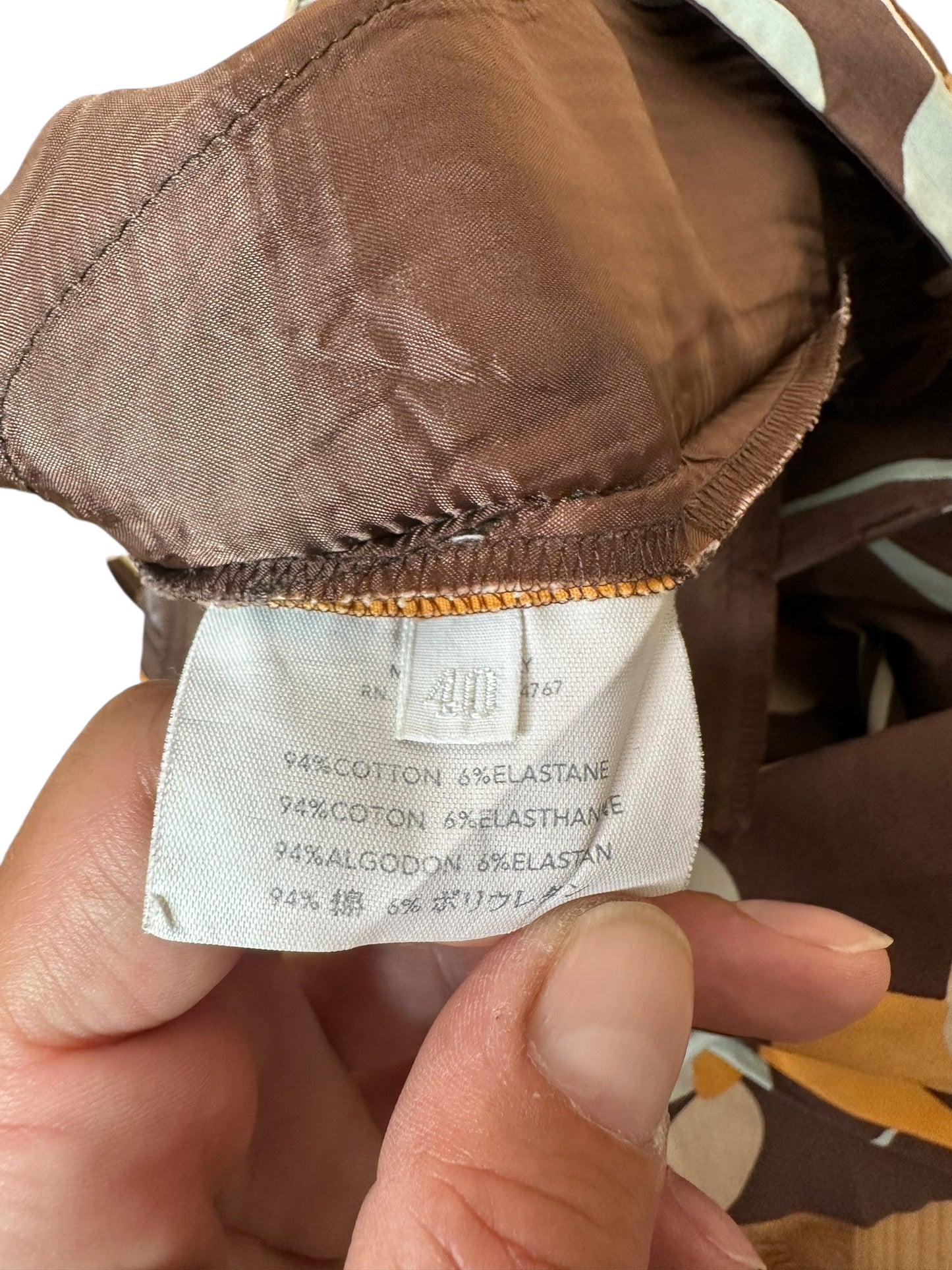 Miu Miu pantaloni vintage stampati (S)