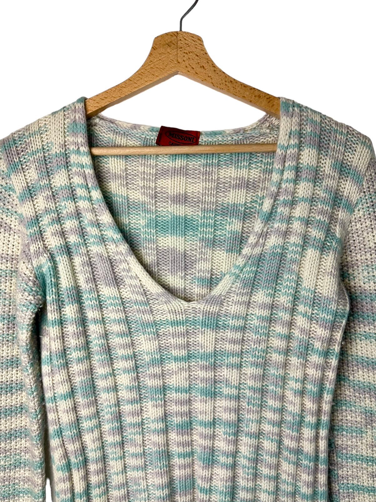 Missoni cachemire maglione con scollo (M)