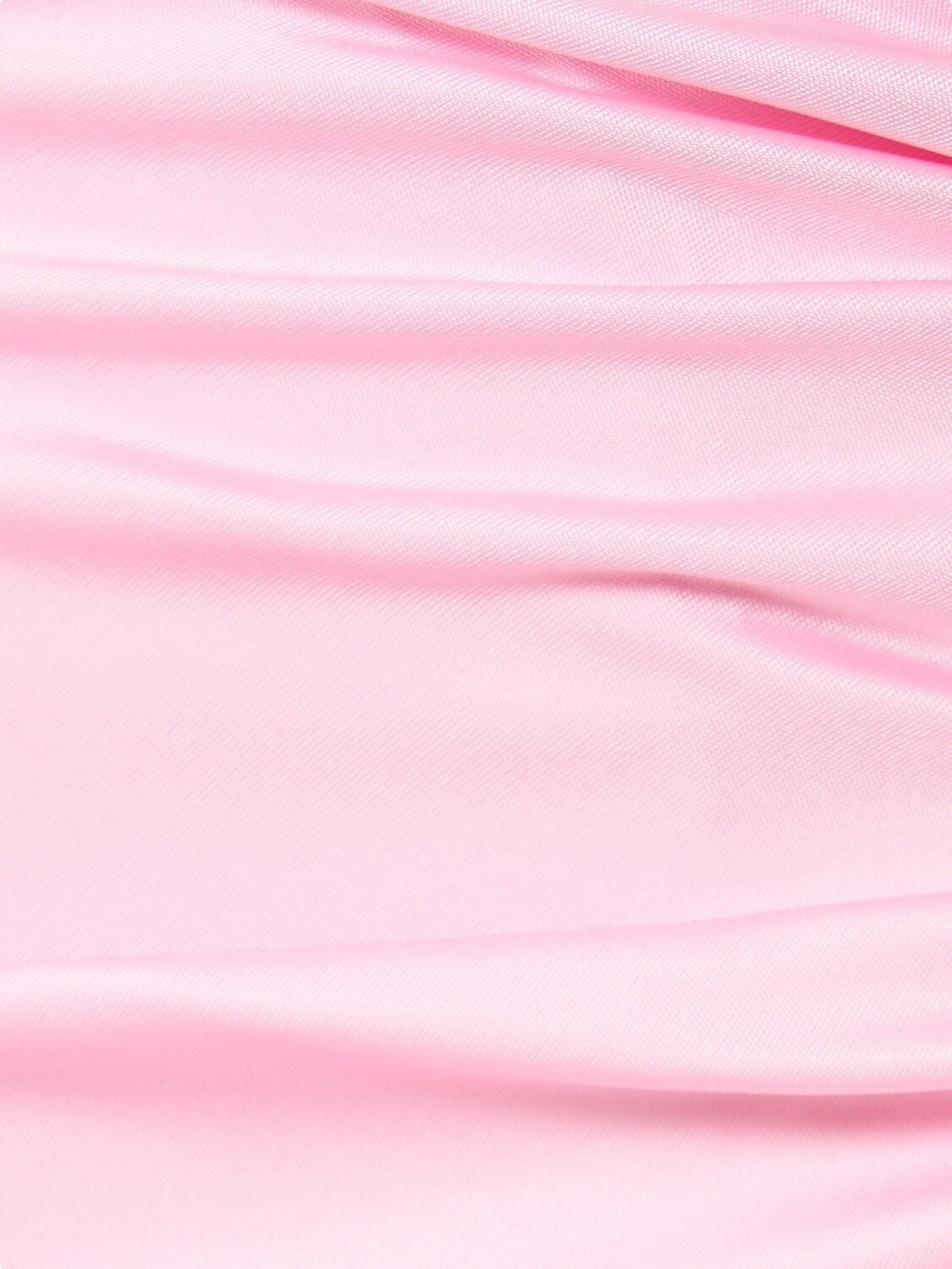 Versace x Dua Lipa Pantaloni Flare Rosa con Drappeggio Vita – Taglia 42