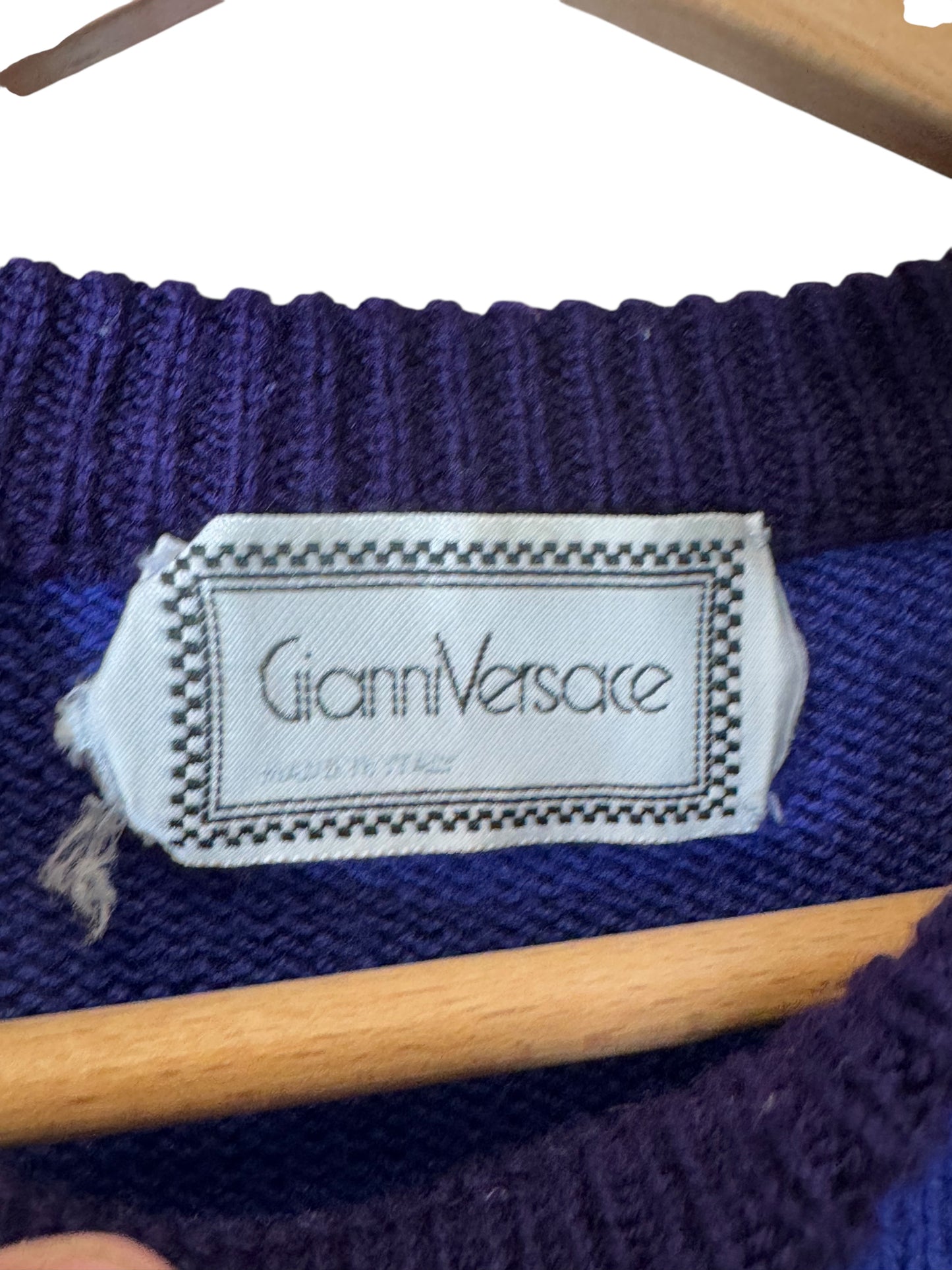 Maglione vintage Gianni Versace 100% lana - taglia 48, Made in Italy