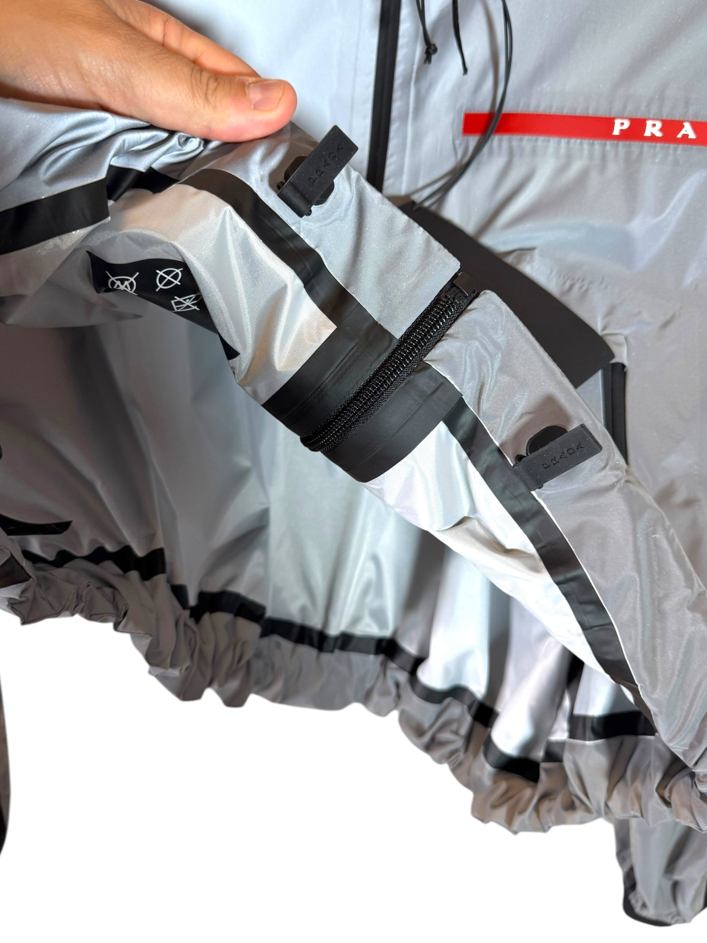Giacca Prada Linea Rossa LR-LX066 Riflettente Uomo Taglia L