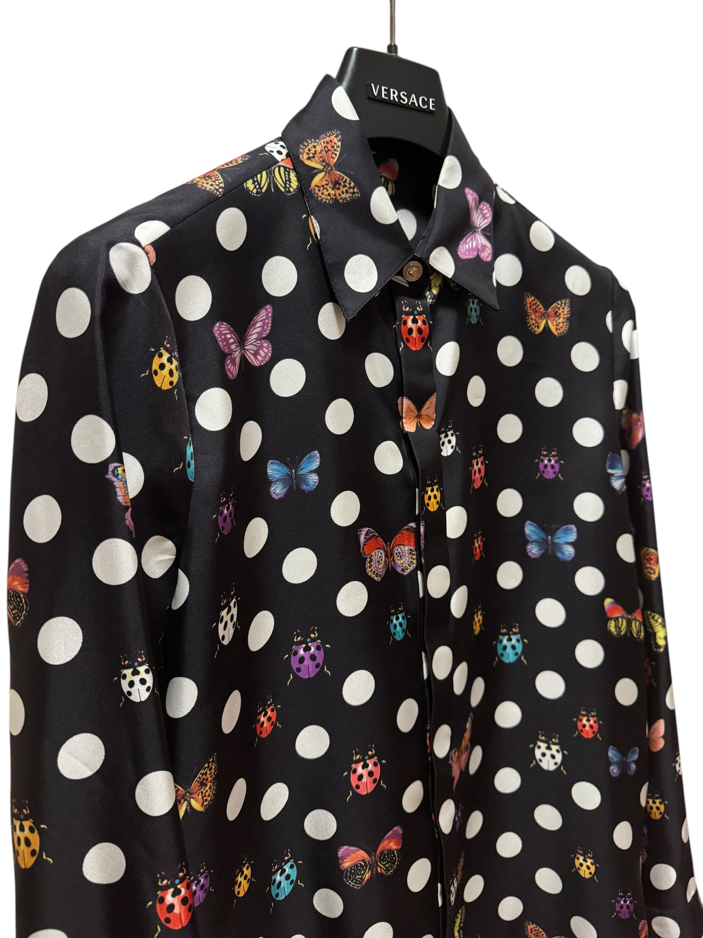 Versace – Camicia in Seta con Stampa