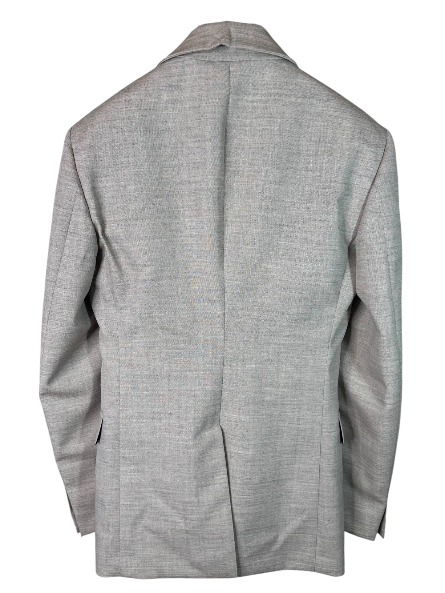 Versace Giacca Uomo Grigia con Fodera Baroque Taglia 48