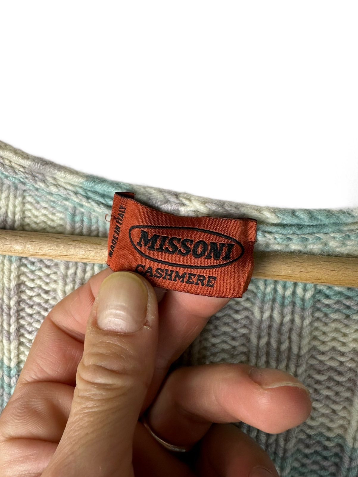 Missoni cachemire maglione con scollo (M)