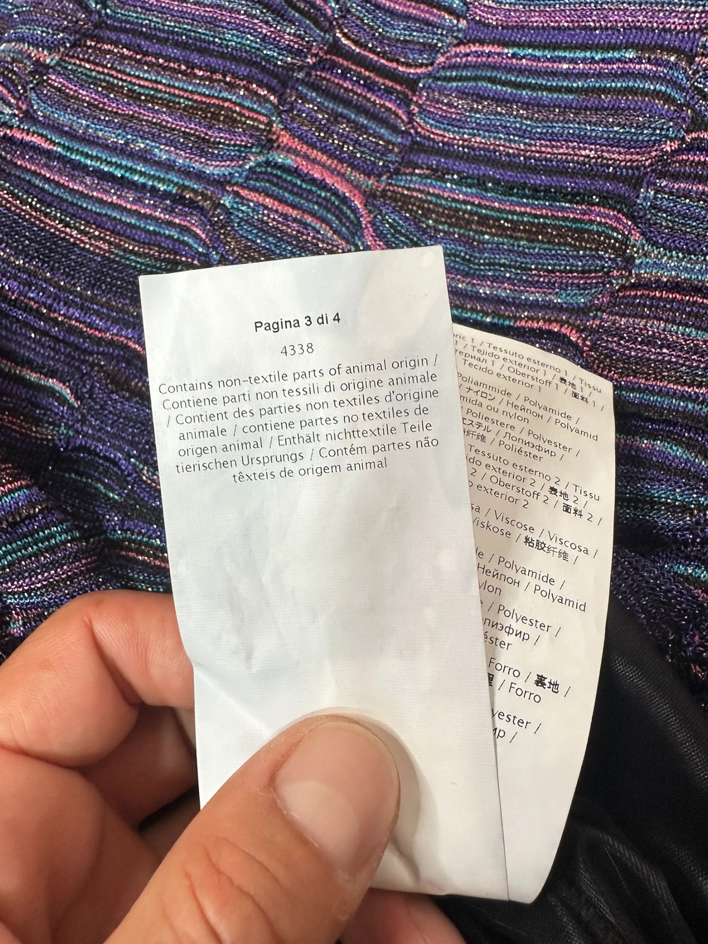 Missoni maxi abito in viscosa (M)