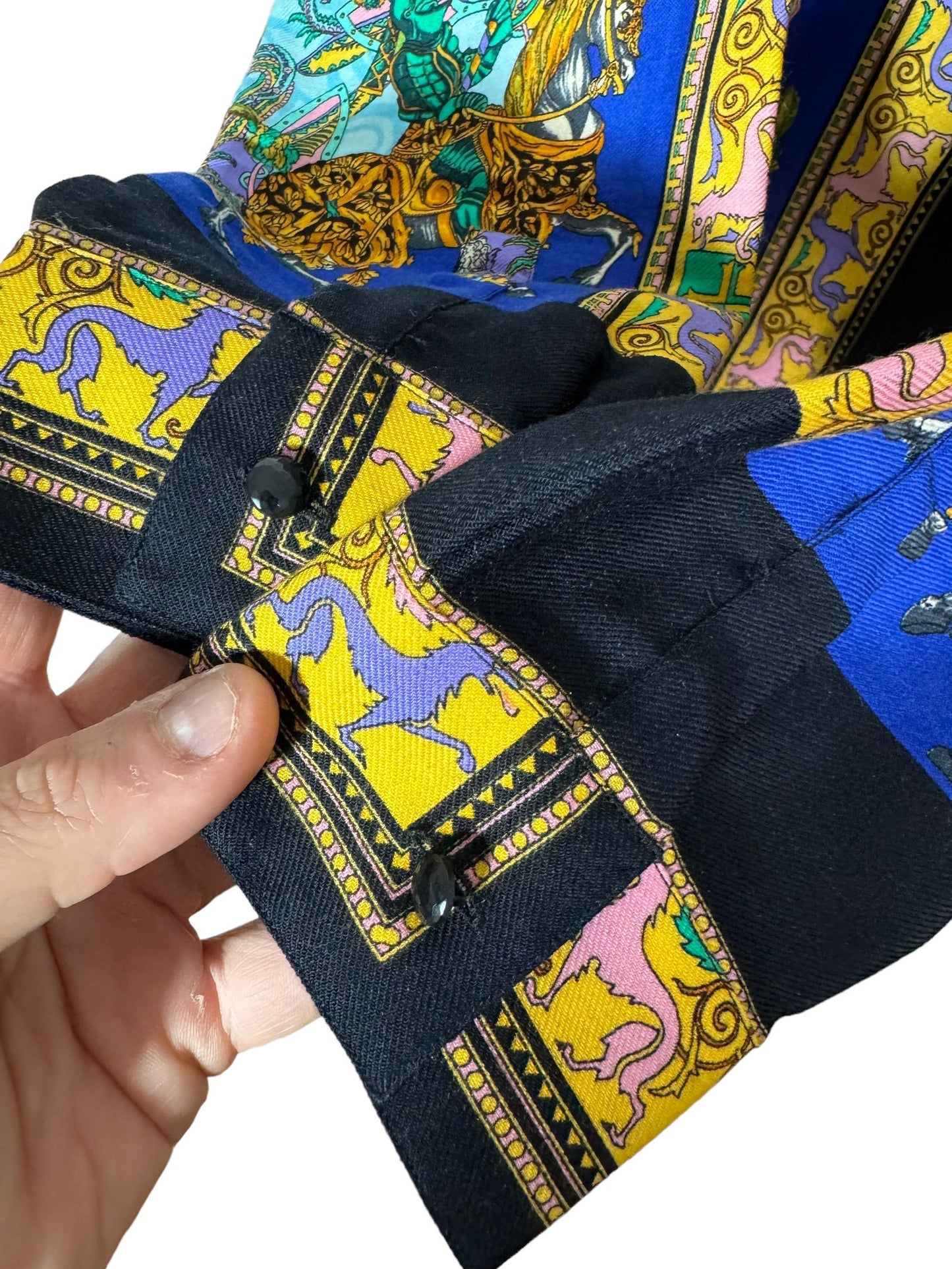 Istante di Gianni Versace camicia vintage in lana