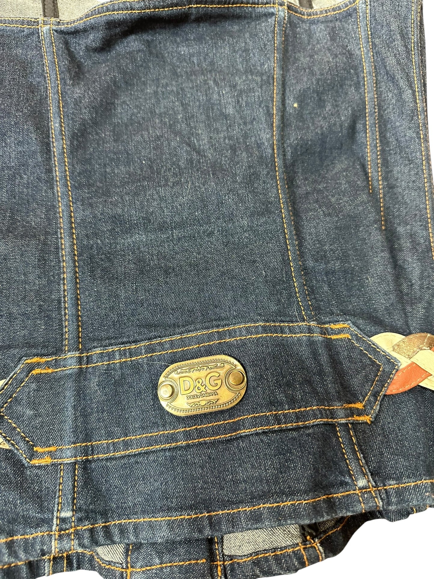 D&G bustier vintage in denim (M)