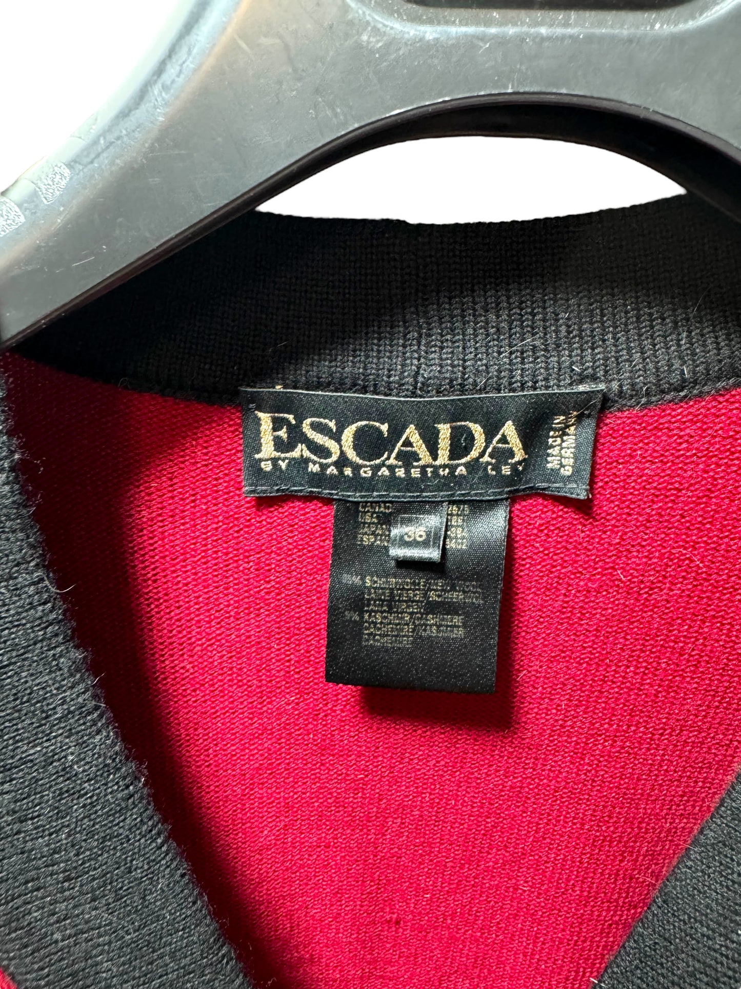 Escada cardigan vintage in lana e cachemire