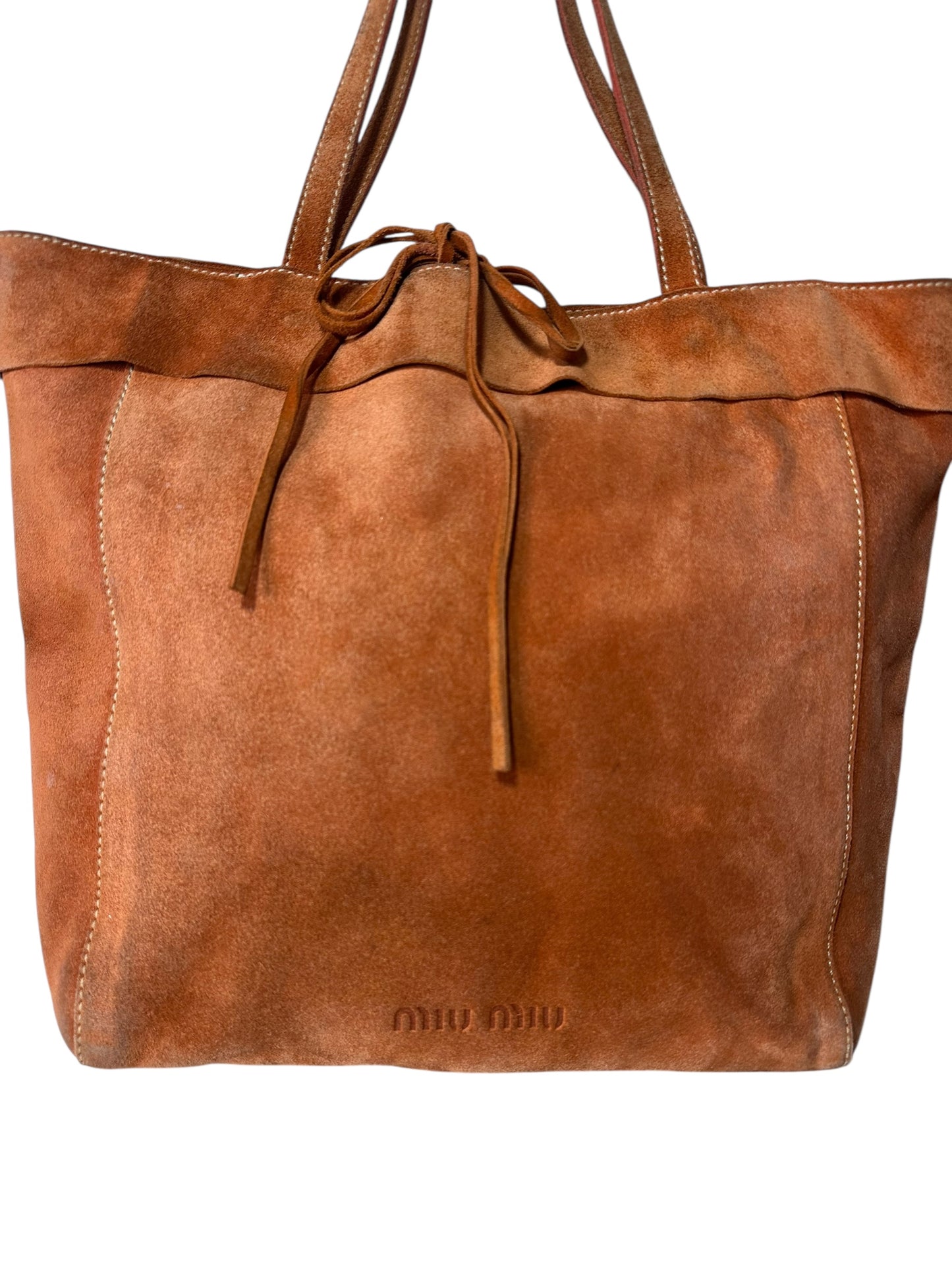 Miu Miu borsa mini tote in suede