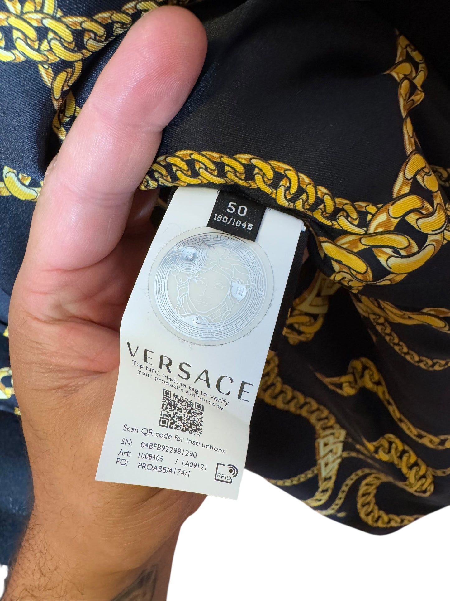 Cappotto doppiopetto uomo Versace nero lana tg. 50 bottoni Medusa oro