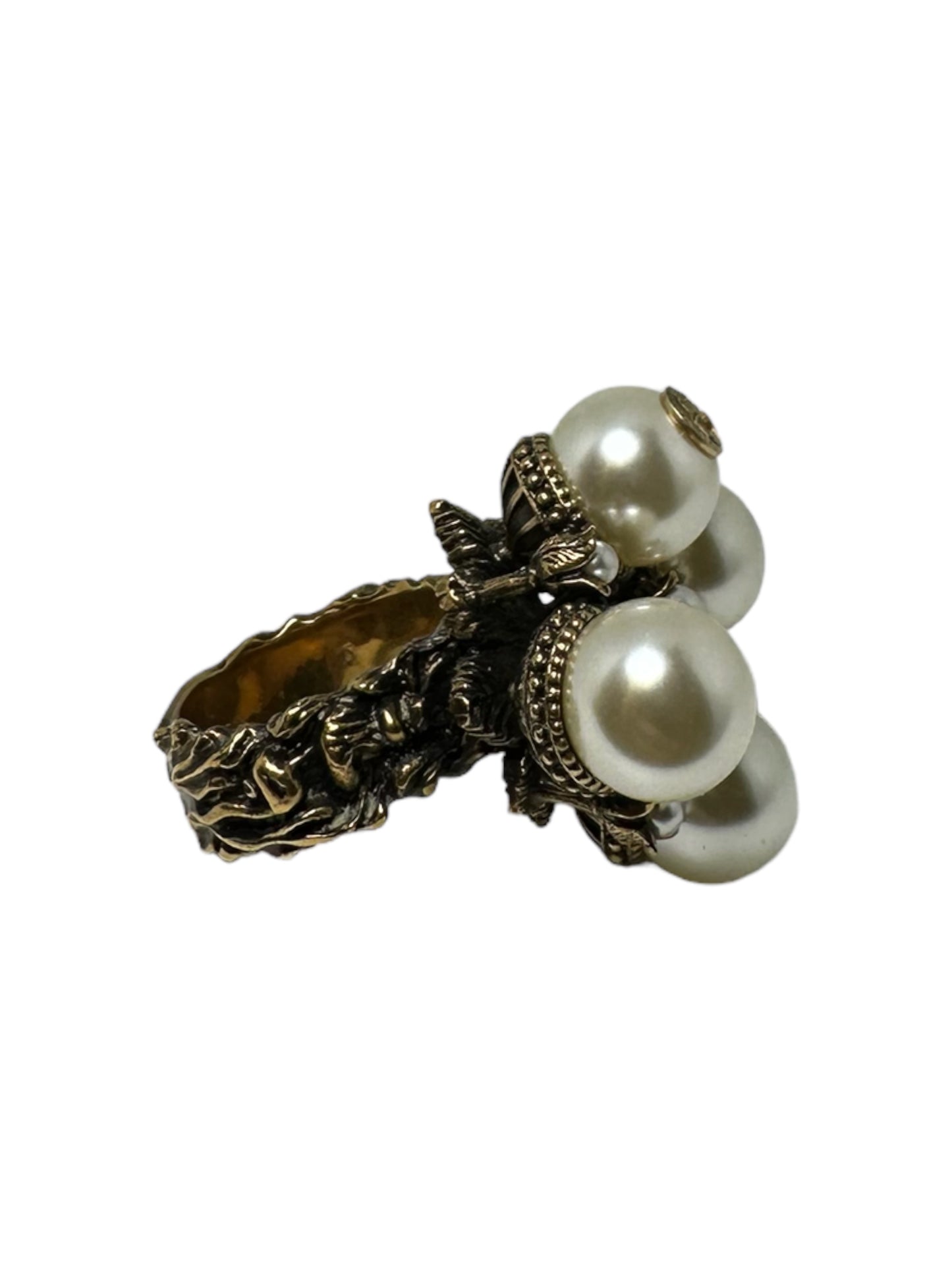 Gucci anello con perle
