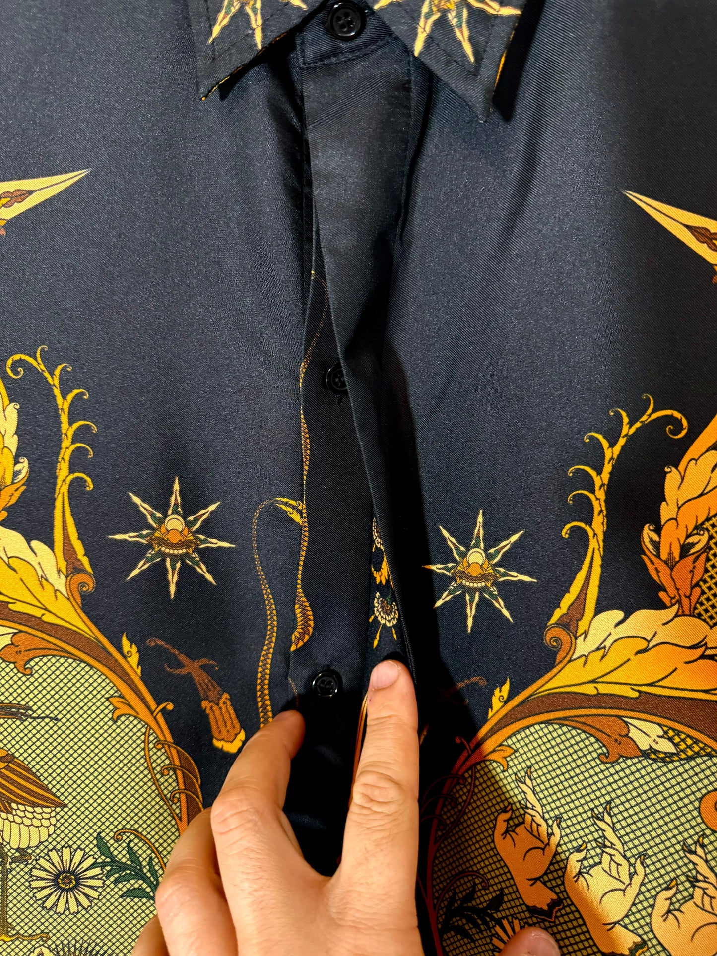 Camicia Fractal in seta