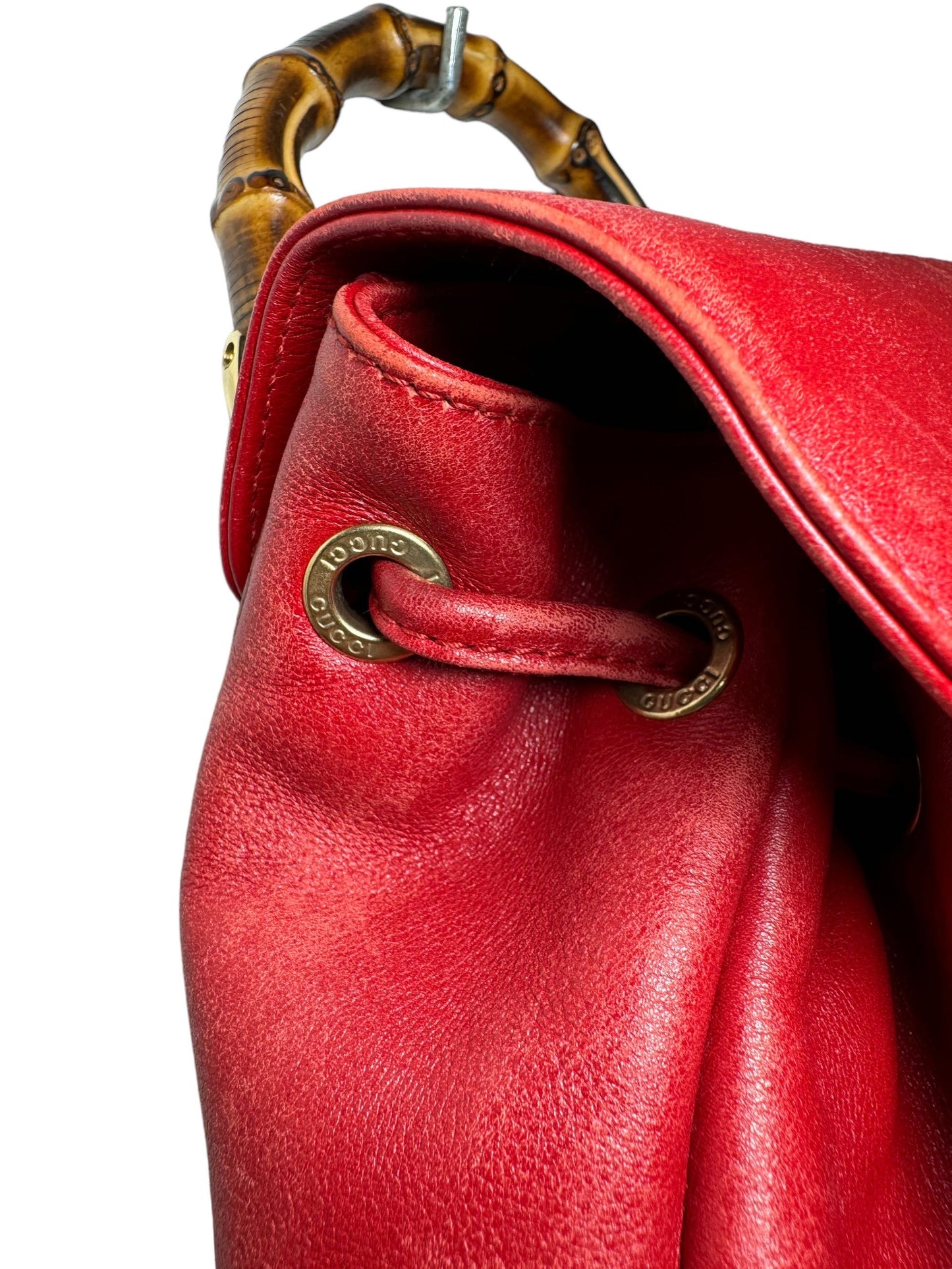Gucci zaino in pelle bamboo