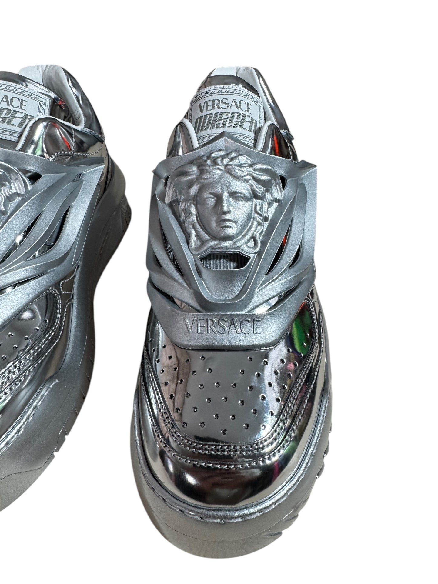 Versace Odissea sneakers argento con logo Medusa 3D - IT 40