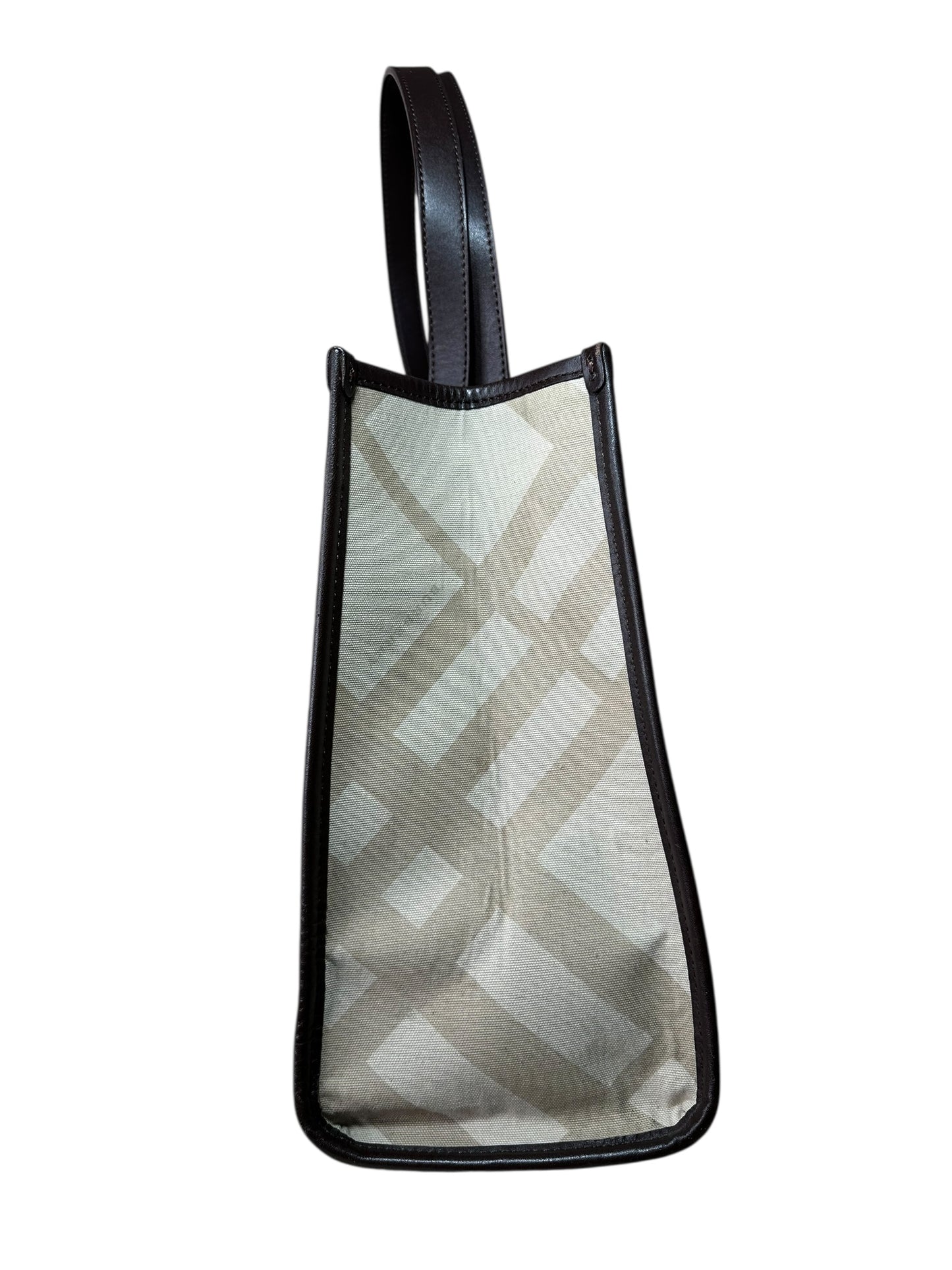 Burberry borsa vintage in tela e pelle