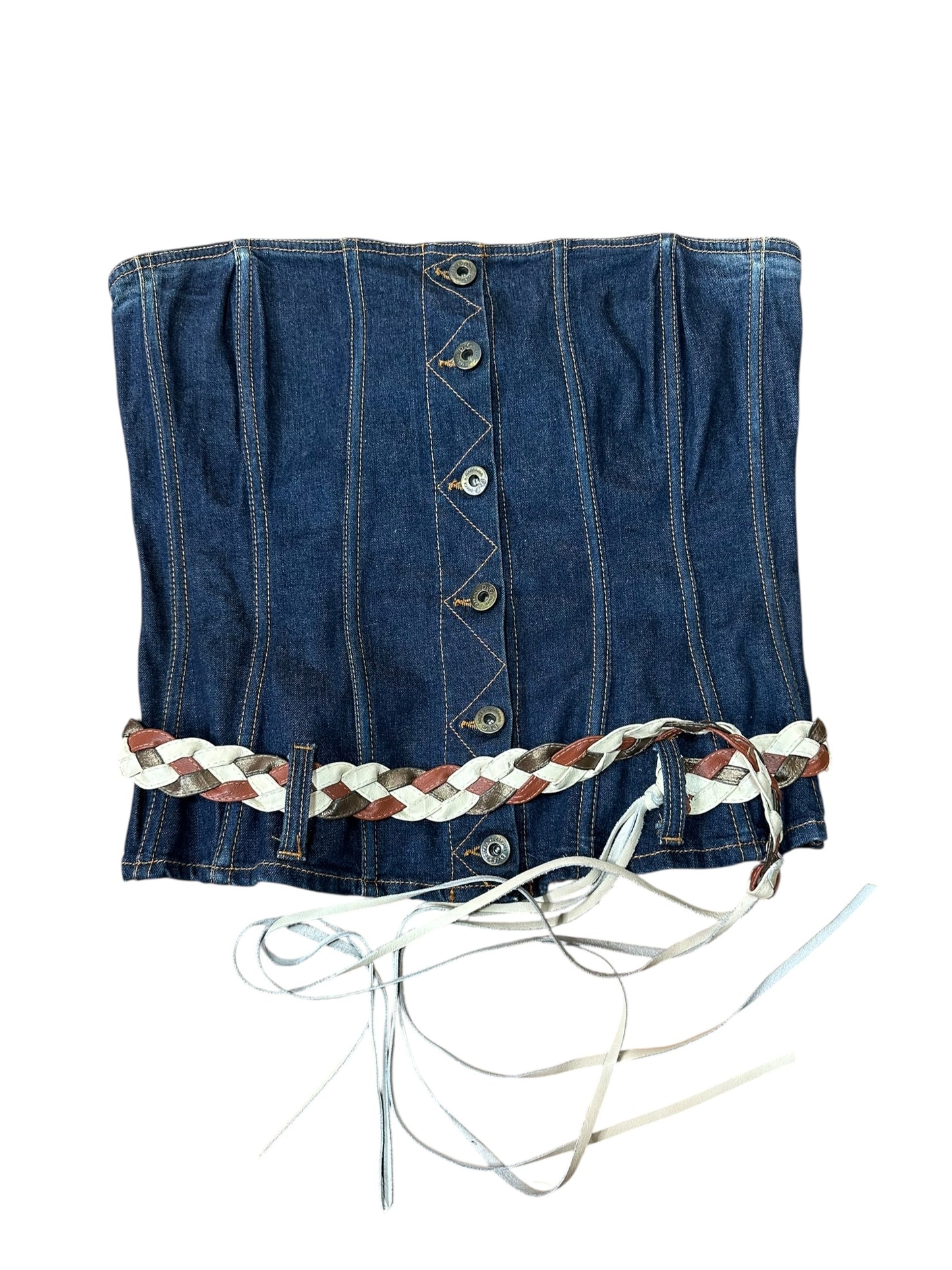 D&G bustier vintage in denim (M)