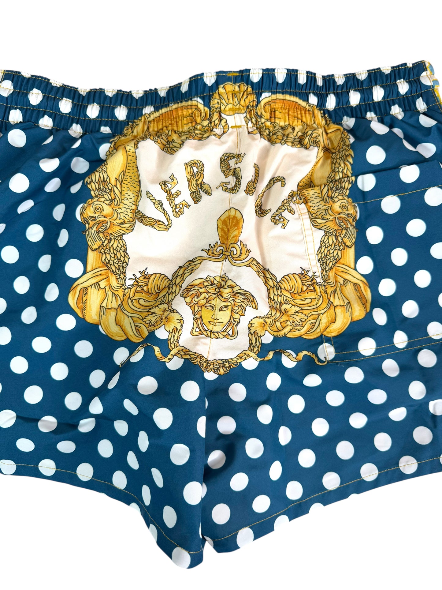Costume da bagno uomo VERSACE stampa logo pois Medusa Tg 3