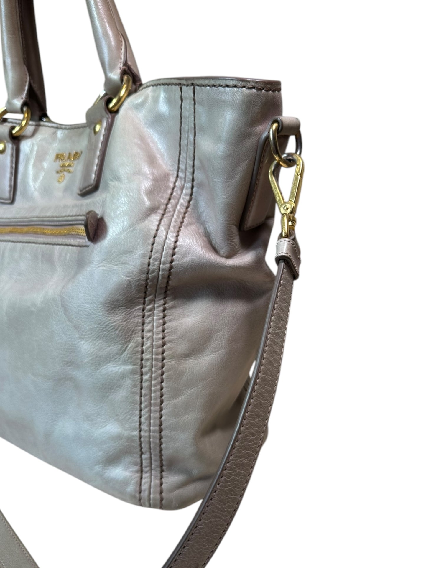 Prada borsa shopper in pelle