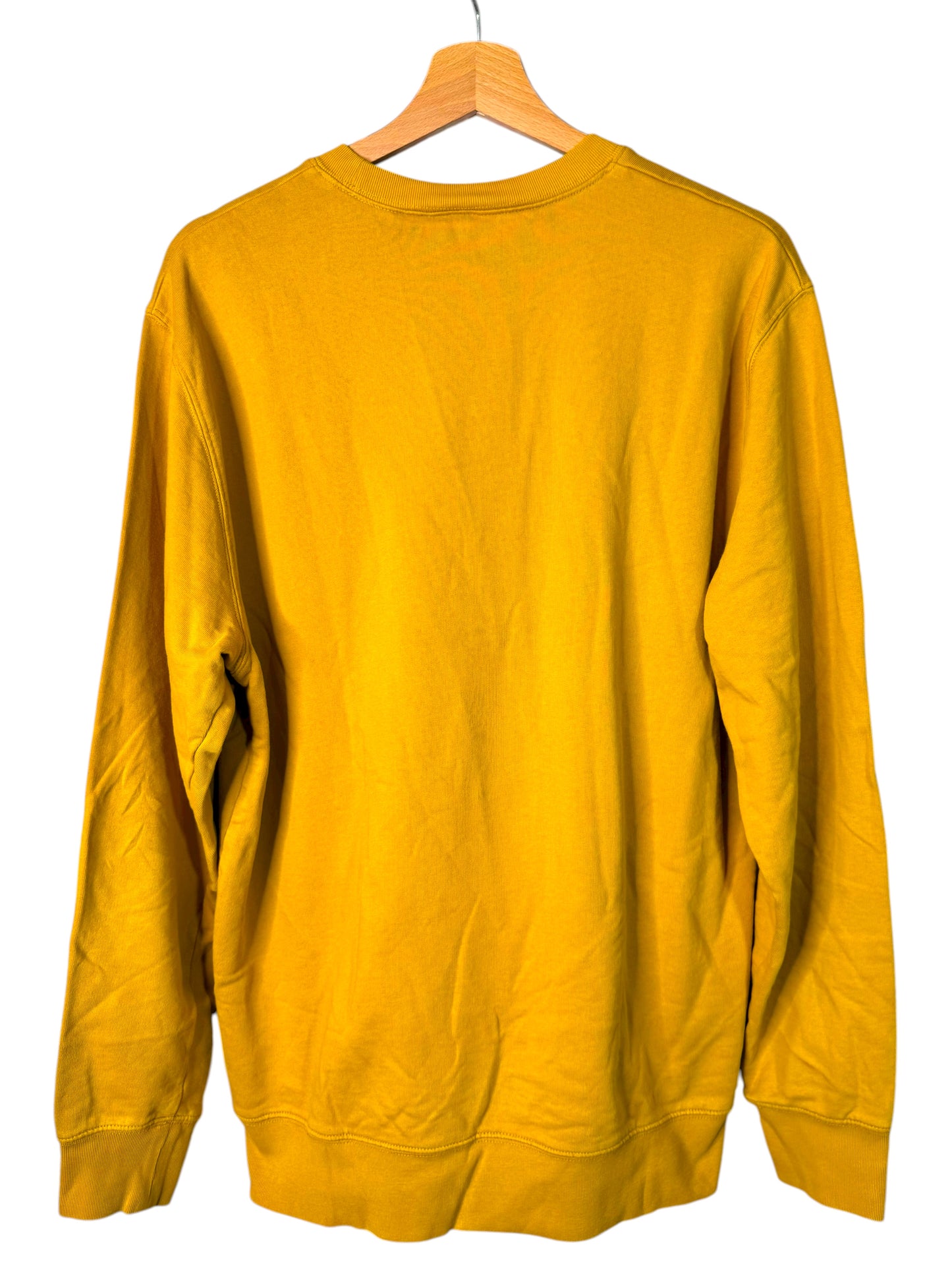 Felpa Carhartt WIP University Sweat gialla con logo frontale Taglia M