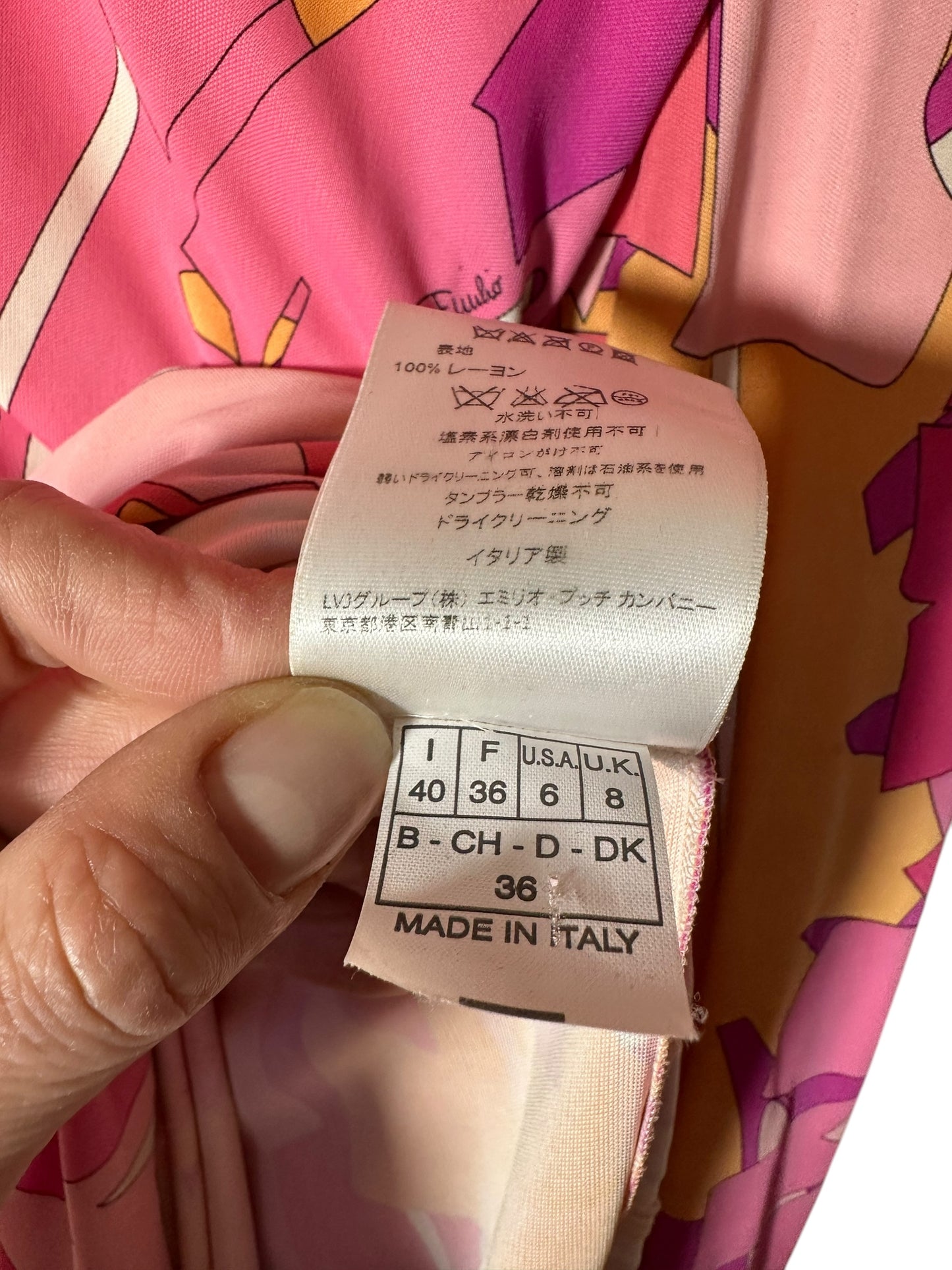 Emilio Pucci abito longuette vintage (S)