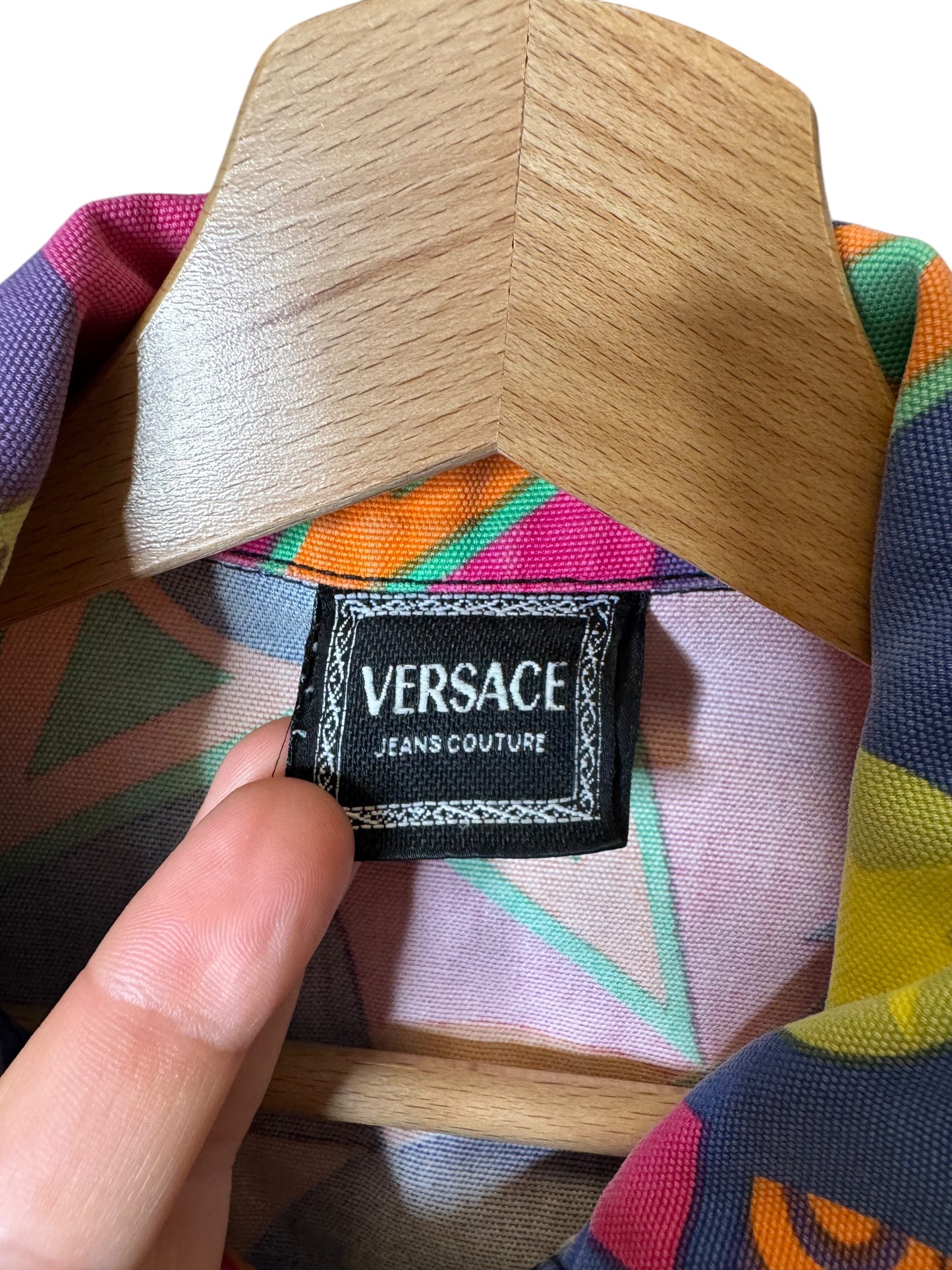 Giacca Vintage Versace Jeans Couture anni ’90 – Stampa NY, taglia S