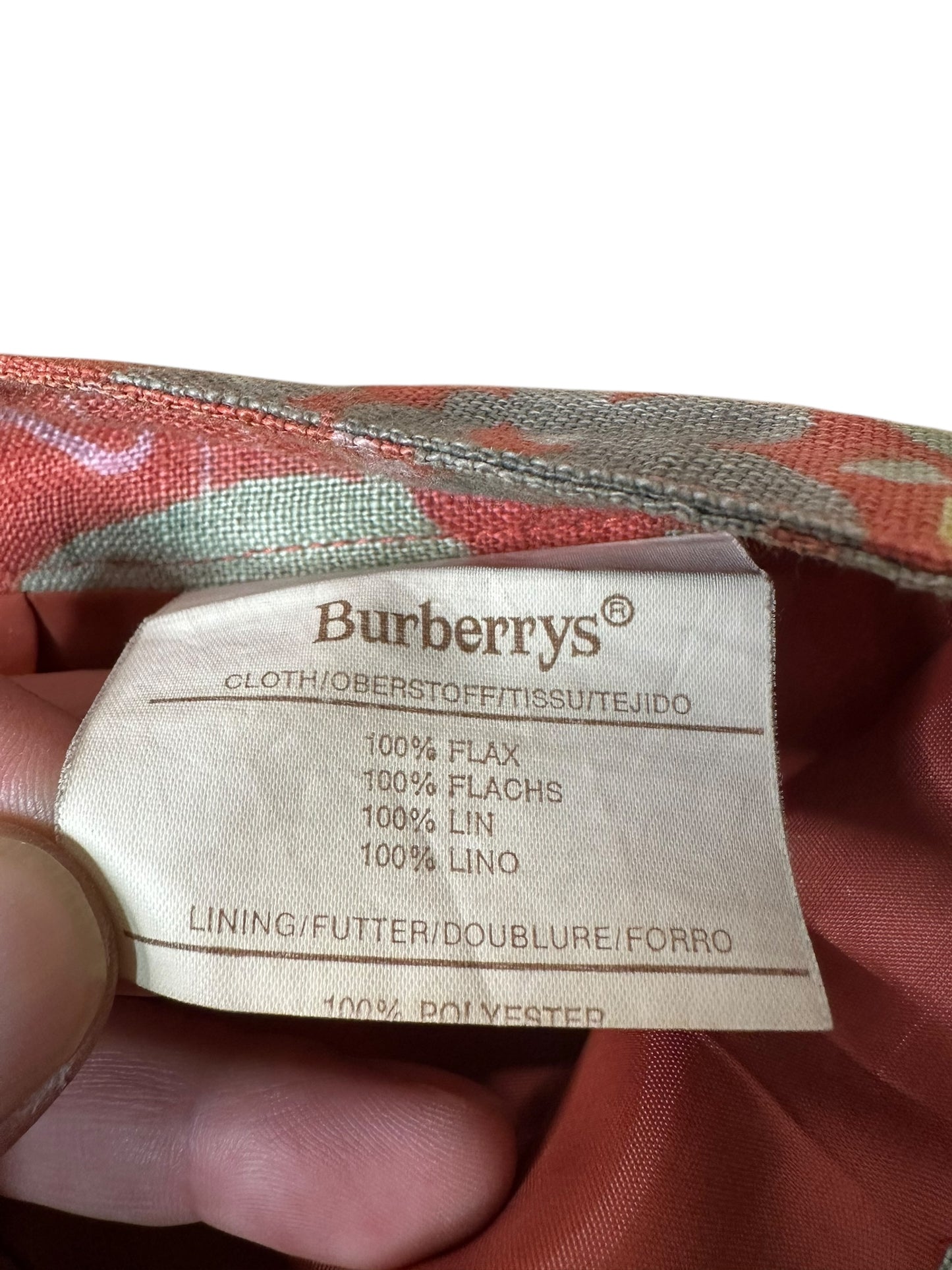 Burberry completo vintage in lino (L)