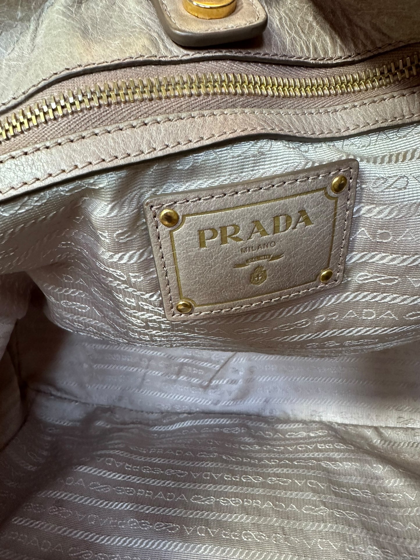 Prada borsa shopper in pelle