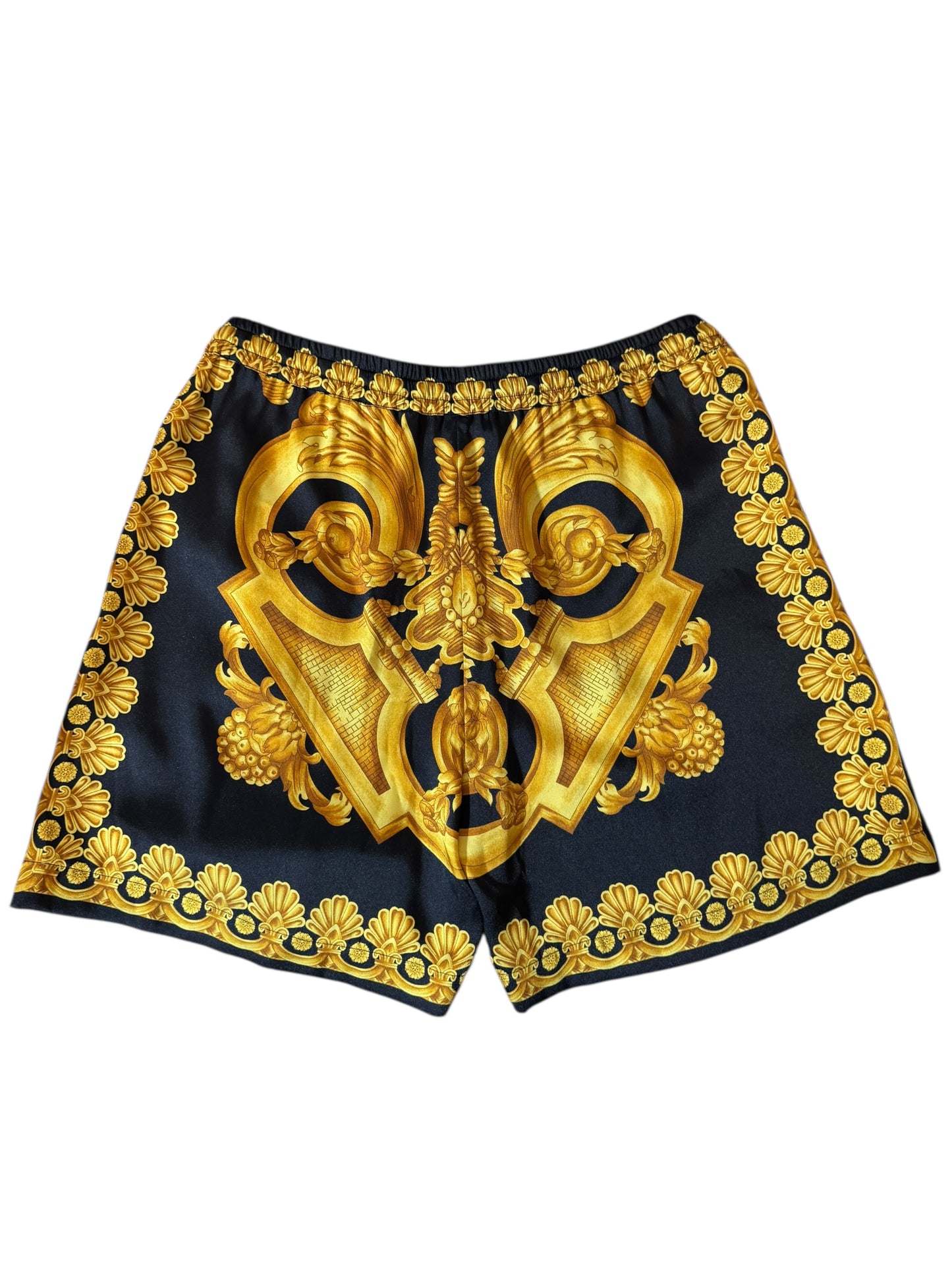 Shorts Versace Donna Heritage Print Twill – Taglia 40 – Nuovi con Cartellini