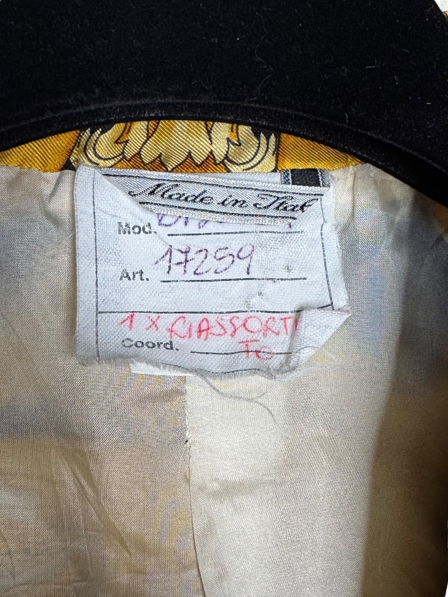 Gianni Versace Couture Blazer Vintage Anni ‘90 Barocco in Seta Donna IT 42