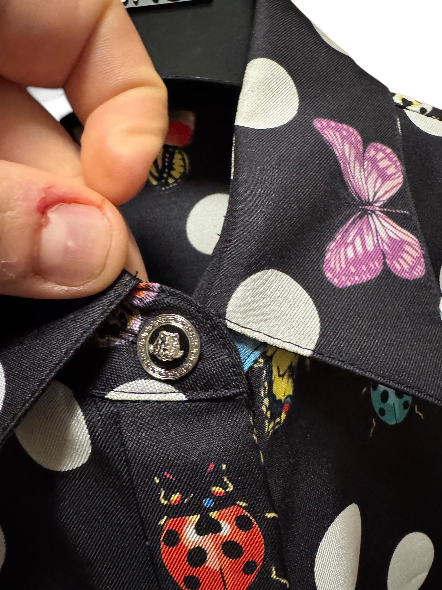 Versace – Camicia in Seta con Stampa
