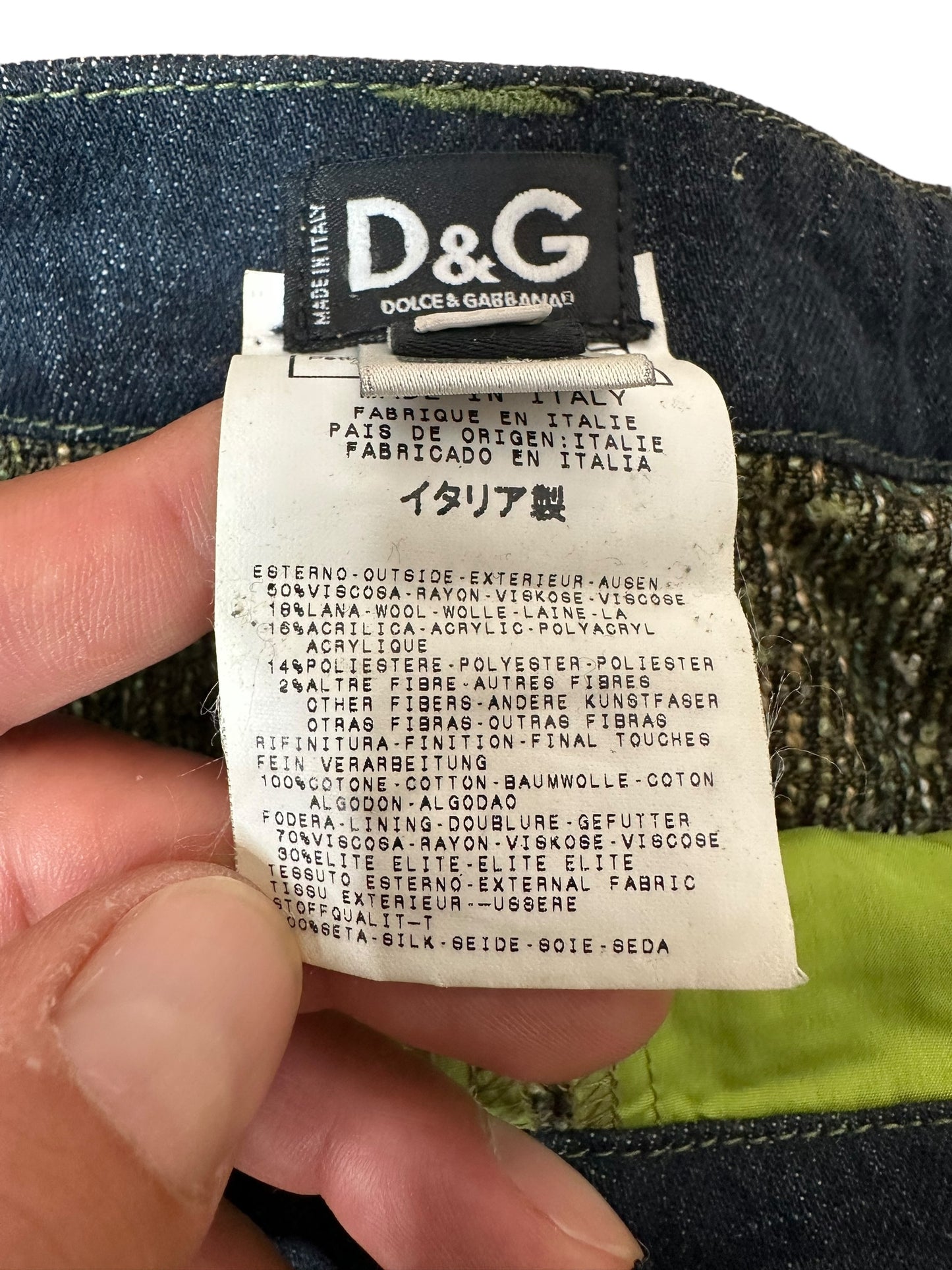 D&G Dolce & Gabbana mini gonna vintage (S)