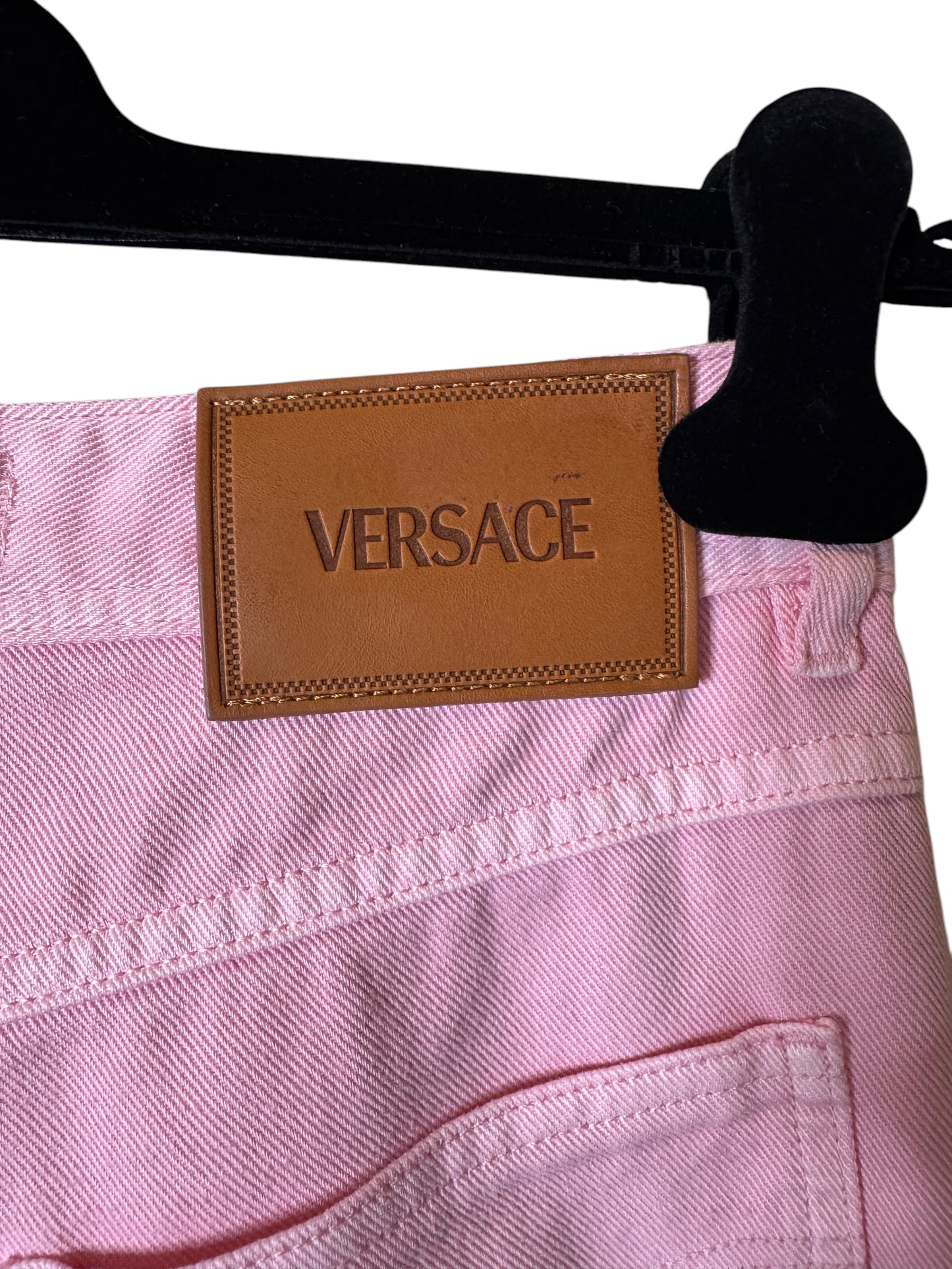 Jeans donna VERSACE rosa flare